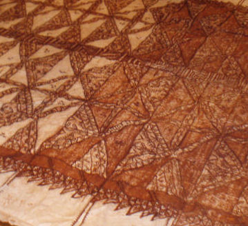 Ethnographic Interest A large traditional Tongan tapa mat