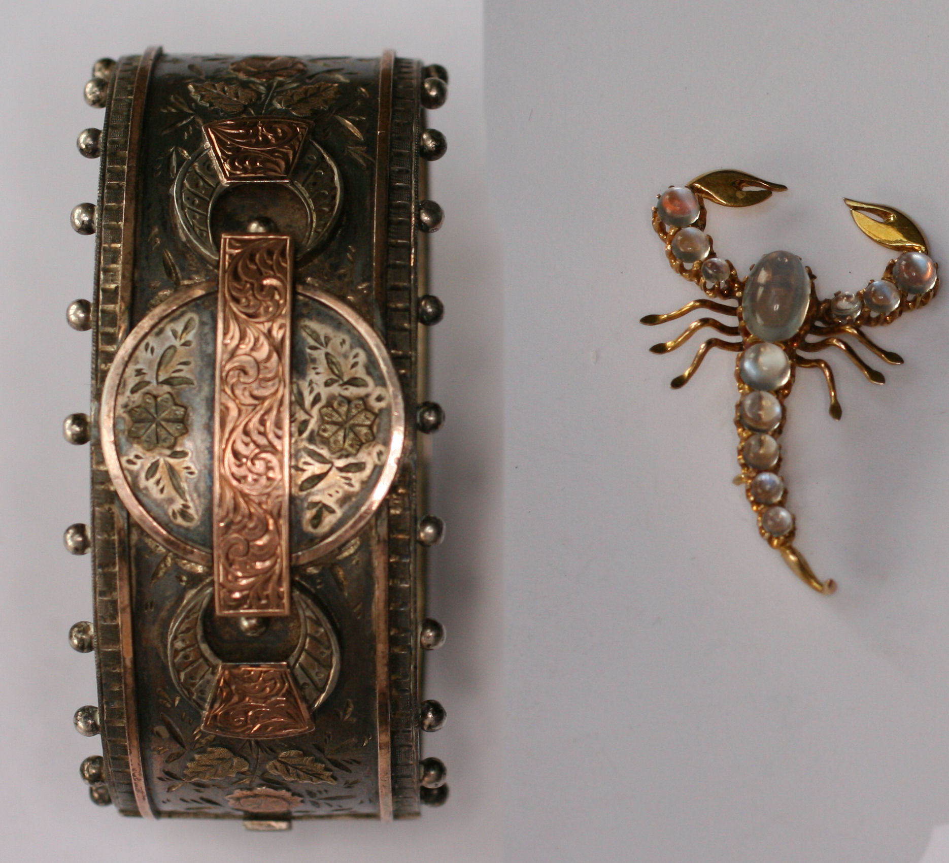 A Victorian moonstone brooch