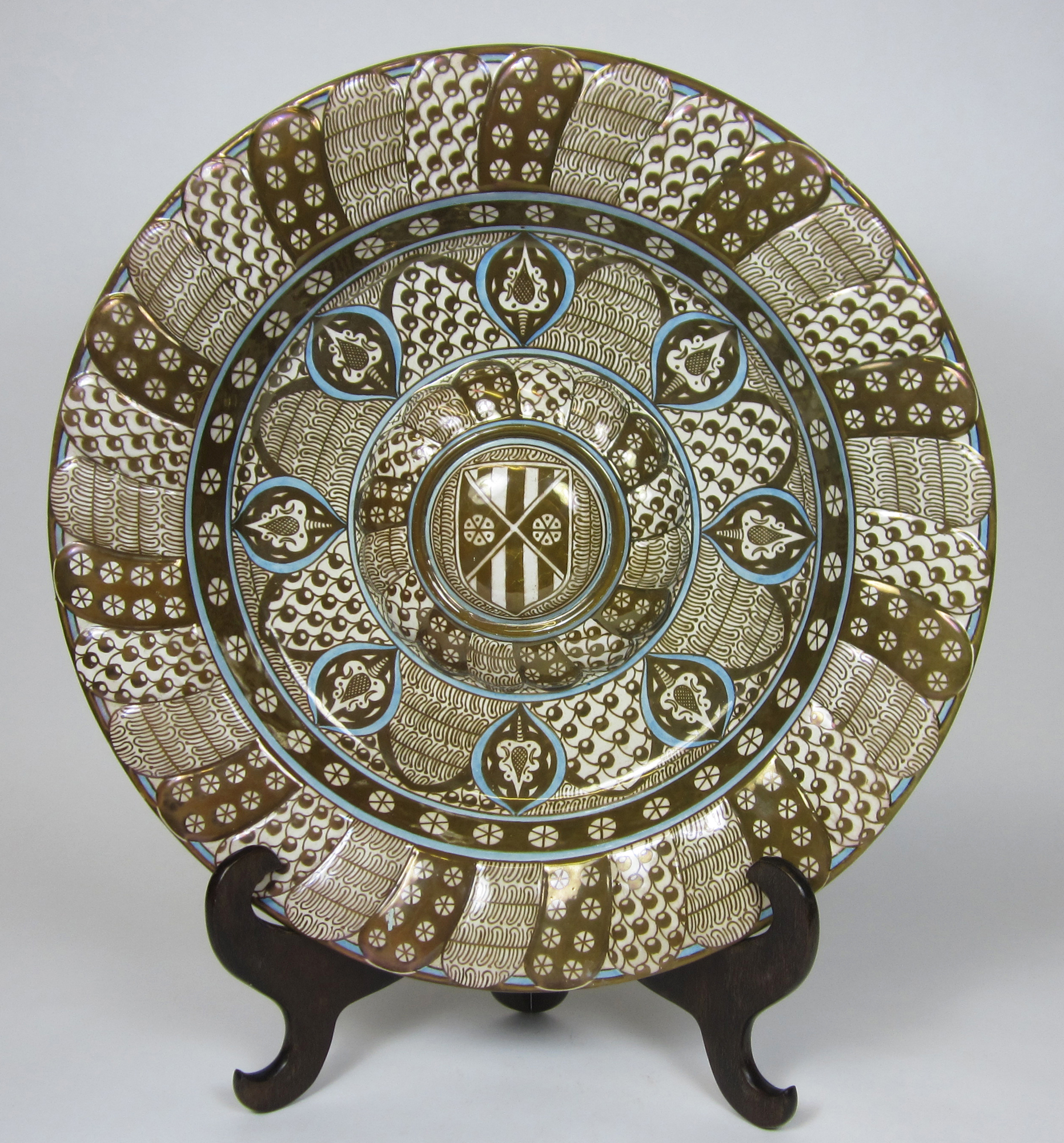 TWO HISPANO-MORESQUE LUSTRE DISHES