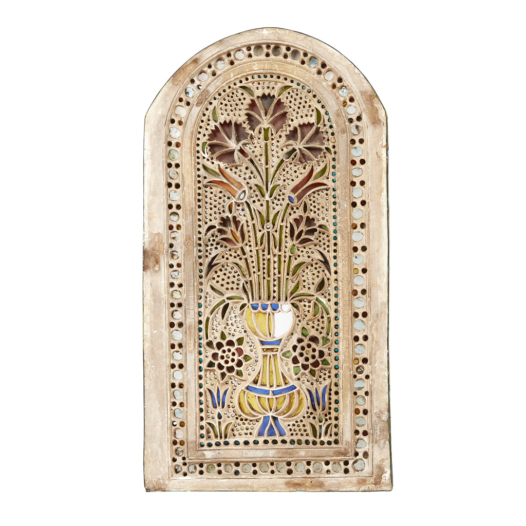 OTTOMAN PLASTER AND STAINED GLASS WINDOW