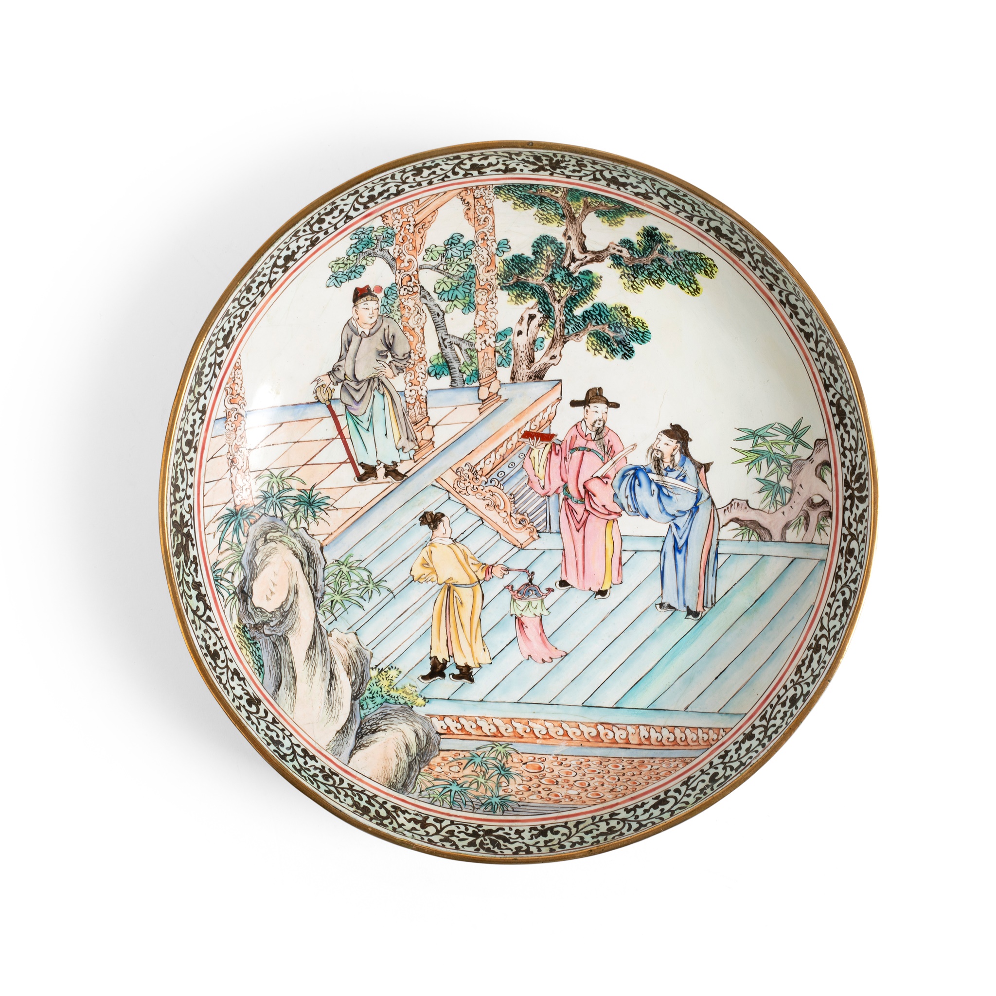 CANTON ENAMEL CIRCULAR PLATE