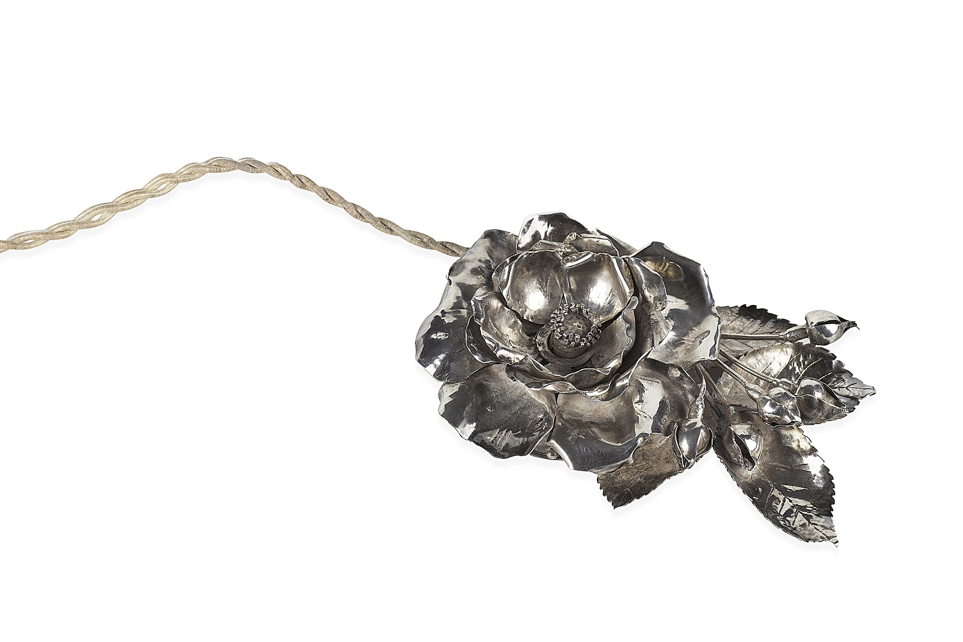 SCARCE EDWARDIAN SILVER BELL PUSH