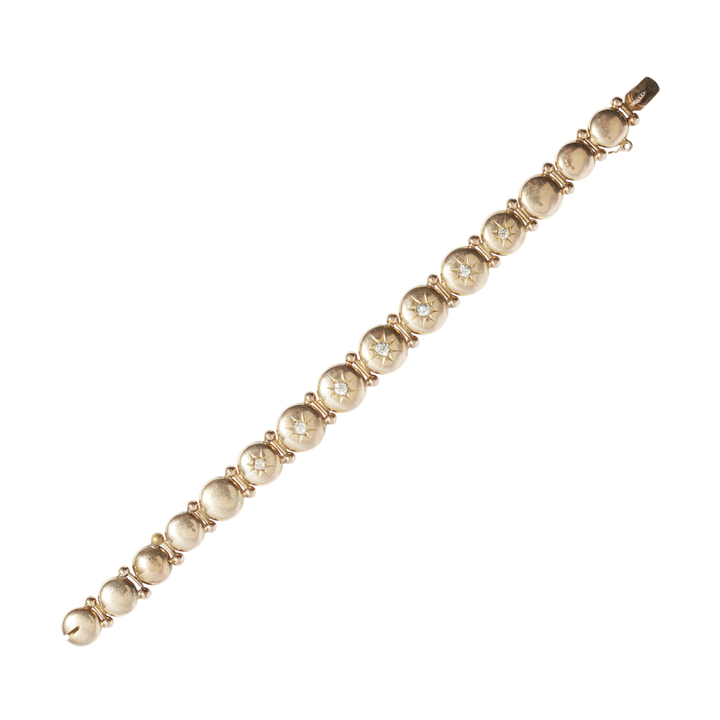 A Victorian diamond set bracelet