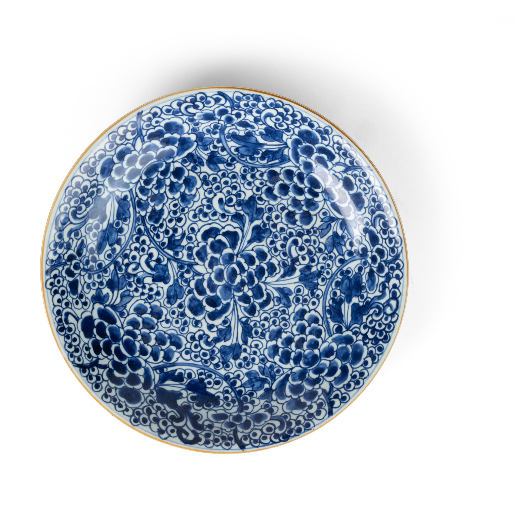 BLUE AND WHITE 'FLORAL' CHARGER