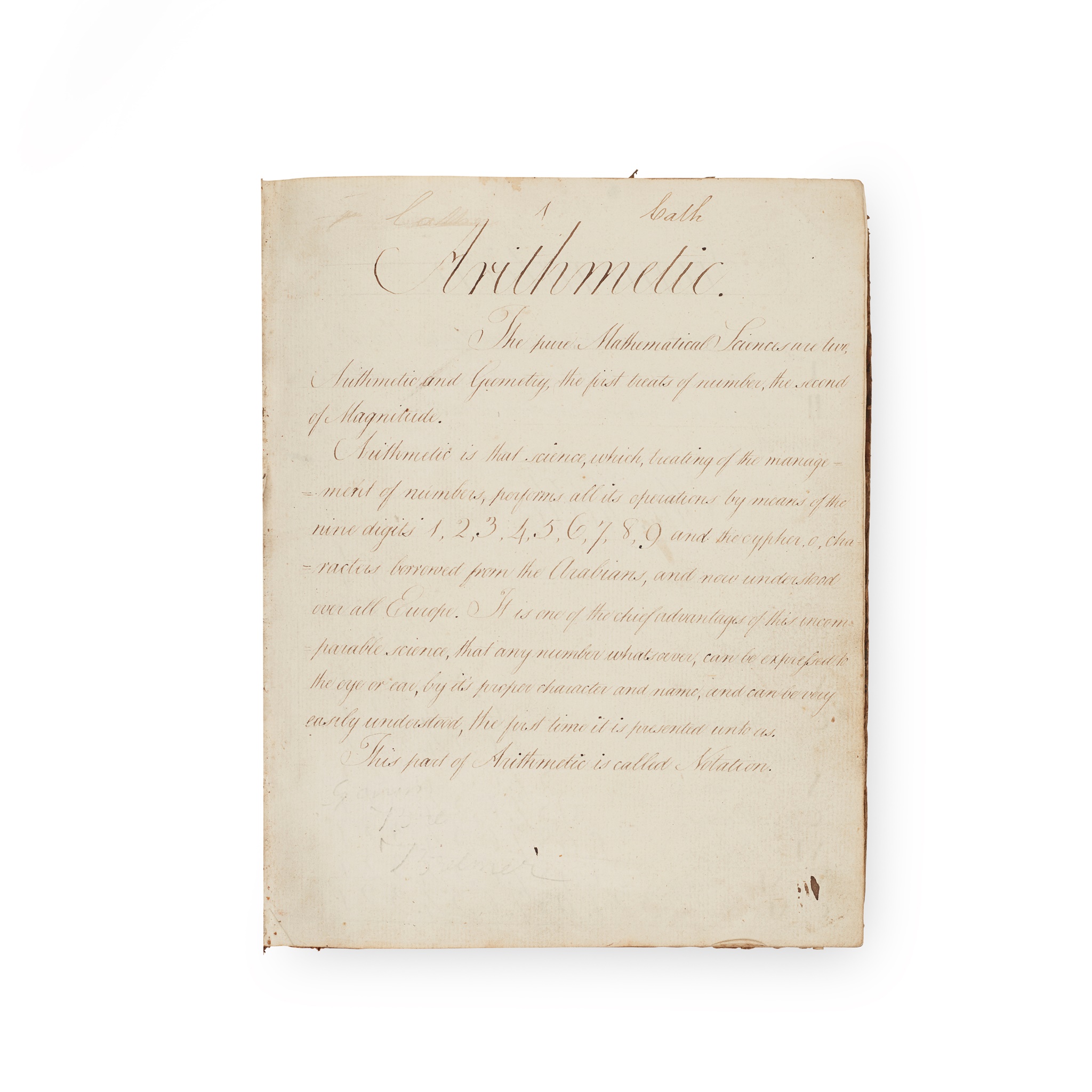 18th and 19th century albums and workbooks