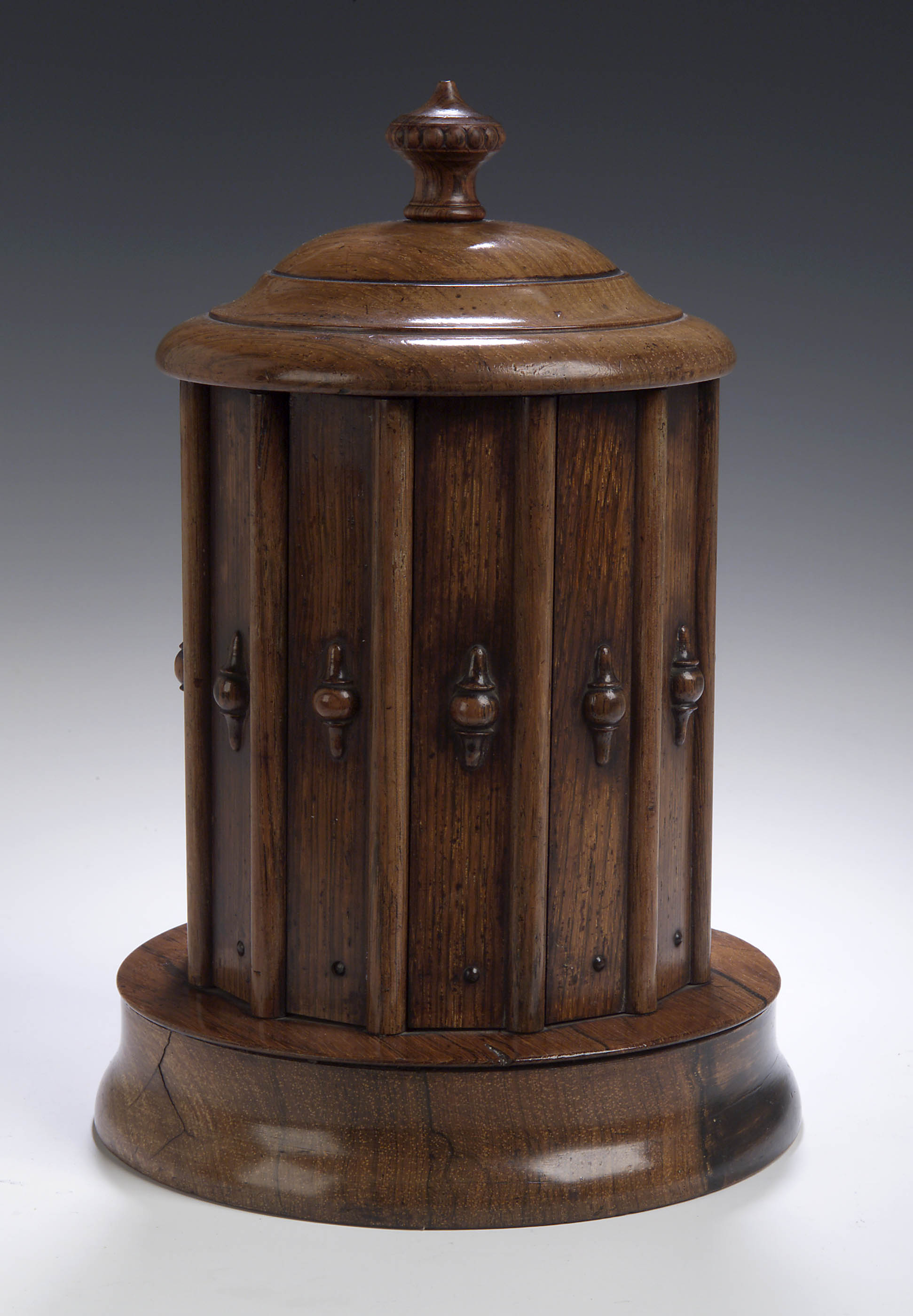 A 19th century rosewood metamorphic cigar cabinet