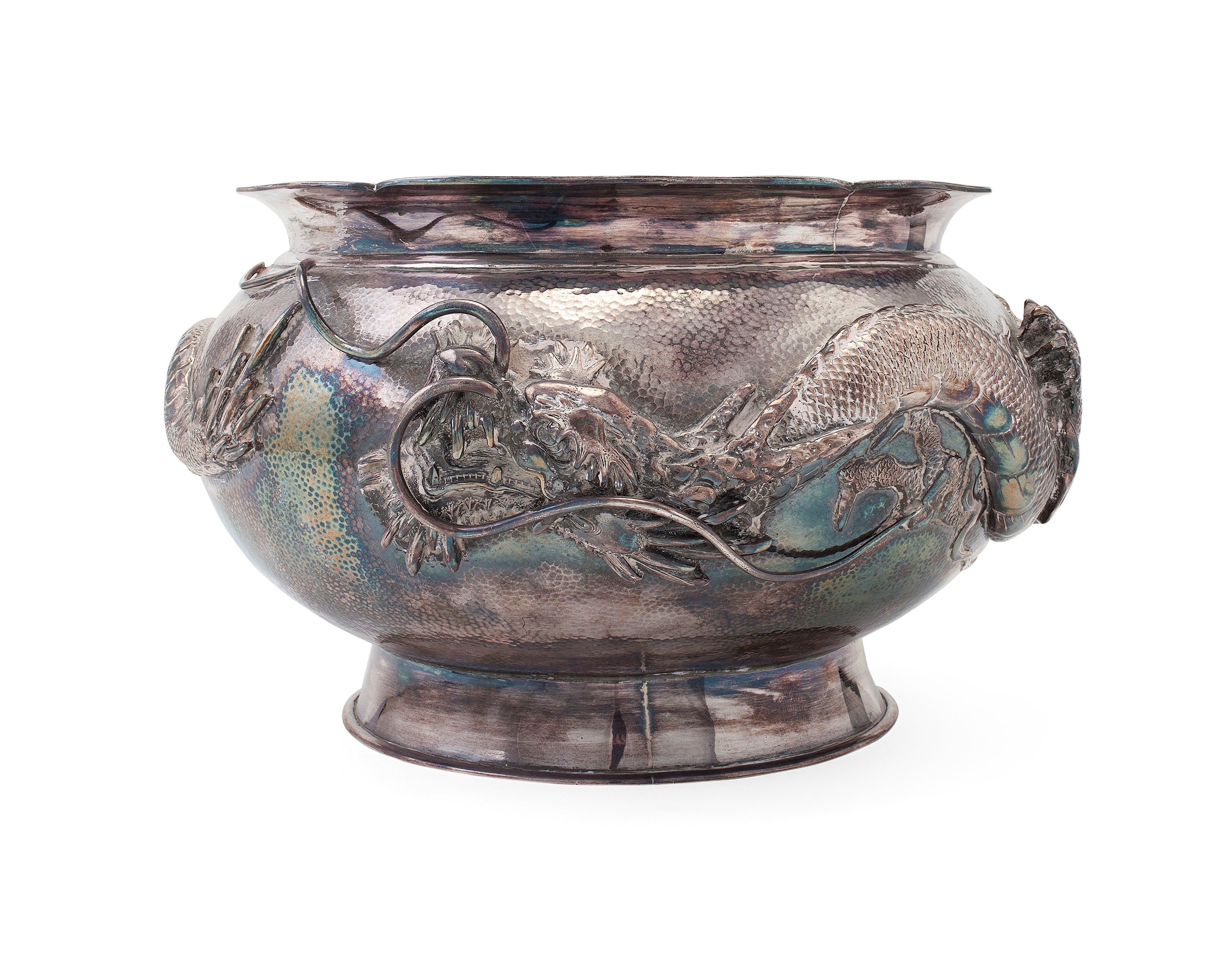 CHINESE EXPORT SILVER BOWL
