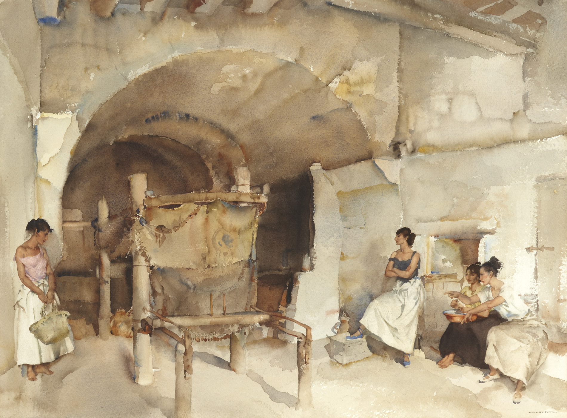 SIR WILLIAM RUSSELL FLINT P.R.A., P.R.W.S., R.S.W., R.O.I., R.E. (SCOTTISH 1880-1969)