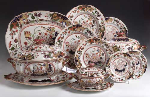 A 19th century Masons ironstone dinner service