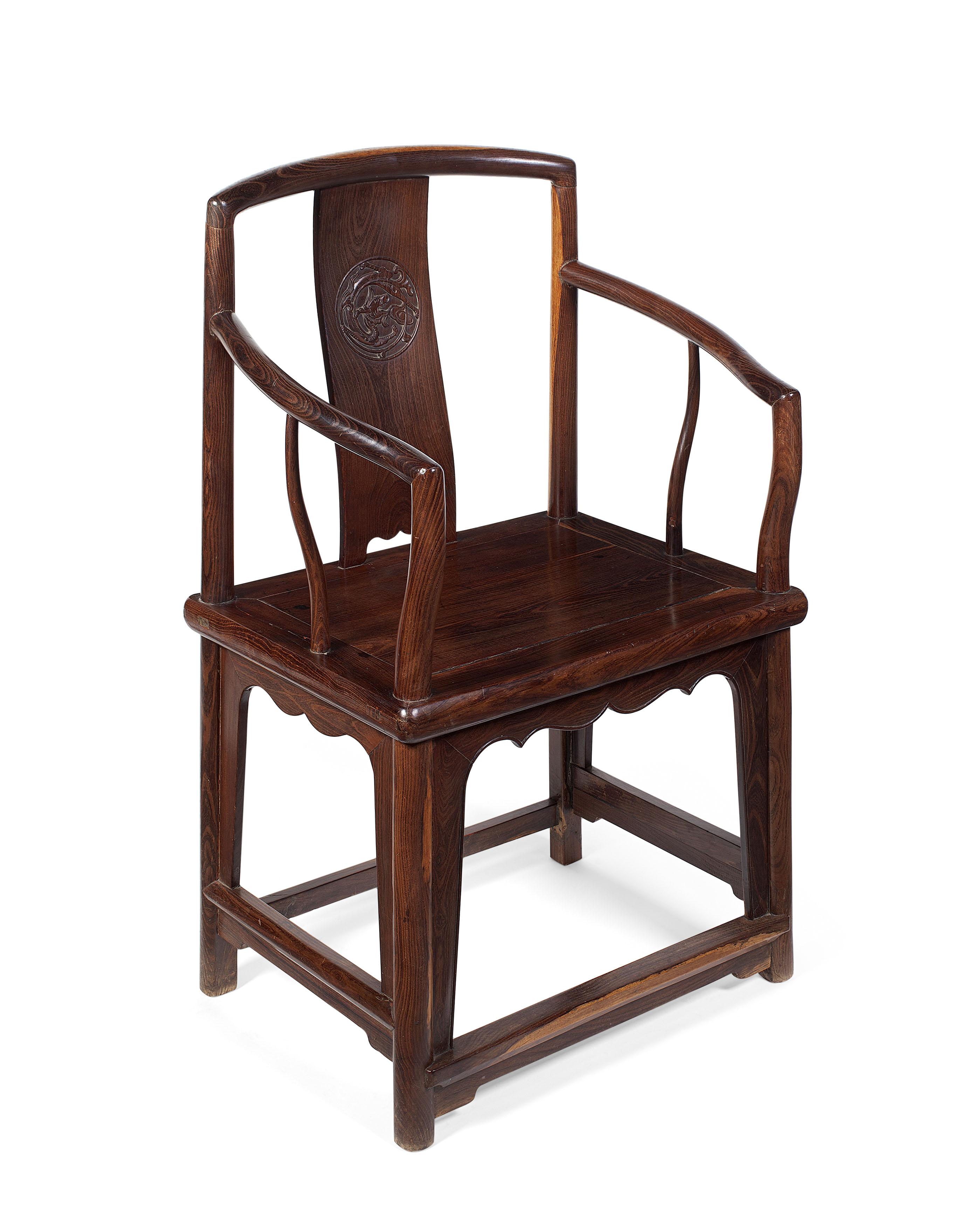 CHINESE HARDWOOD ARMCHAIR