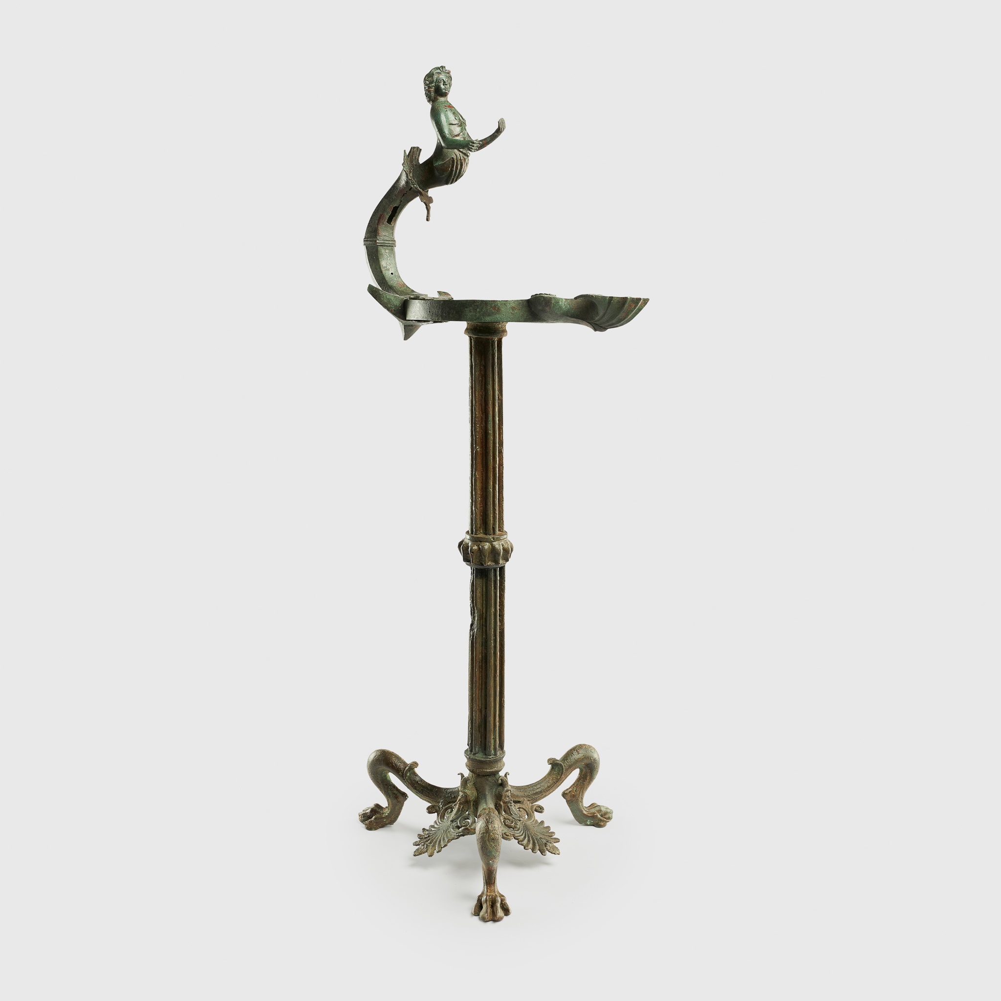 FINE ROMAN BRONZE CANDELABRA