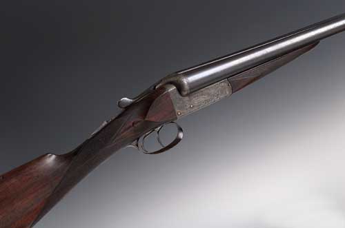 A 12 bore side by side boxlock ejector