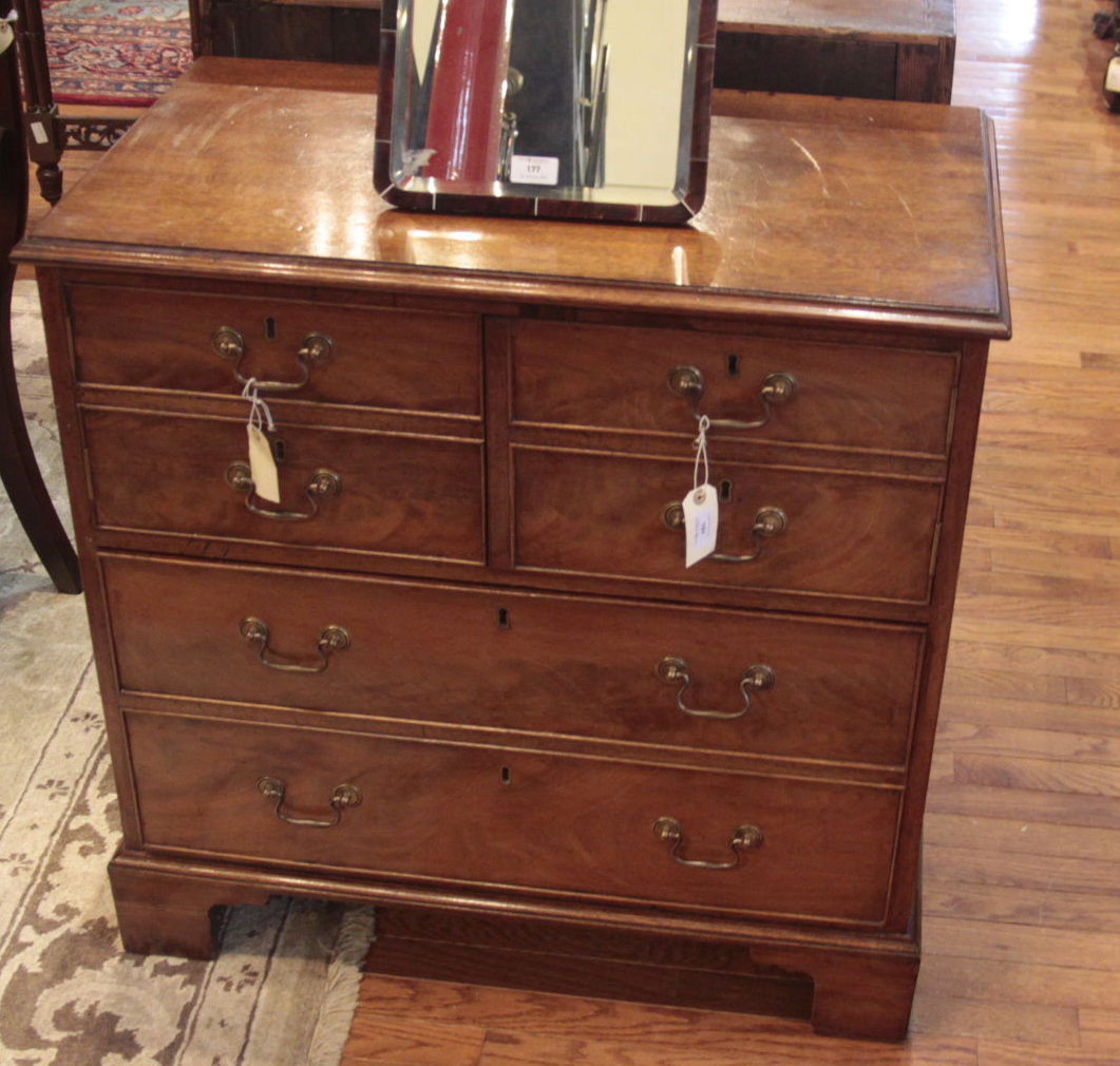 A George III style mahogany side cabinet