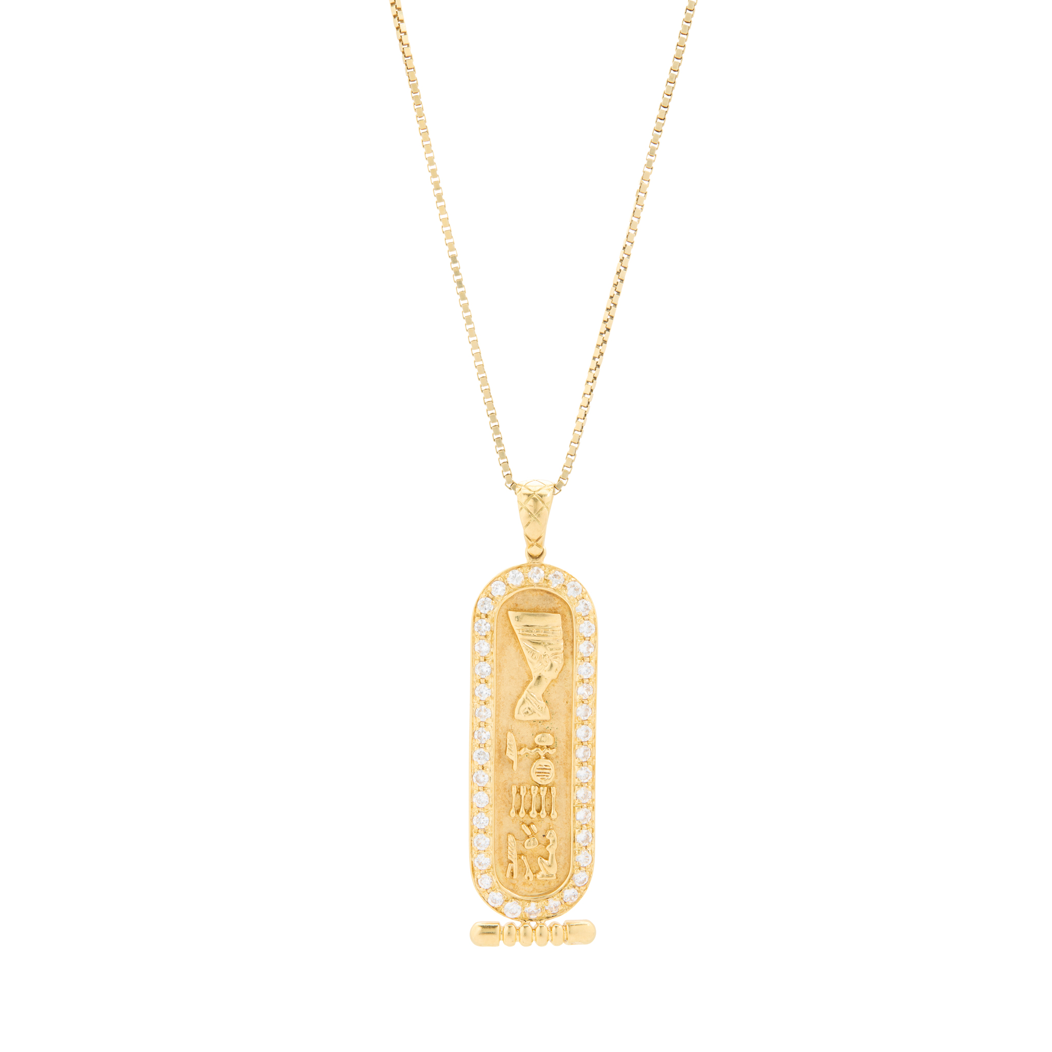 An Egyptian cartouche pendant