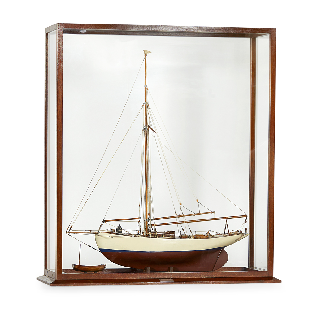 CASED YACHT MODEL, 'LYDIA'