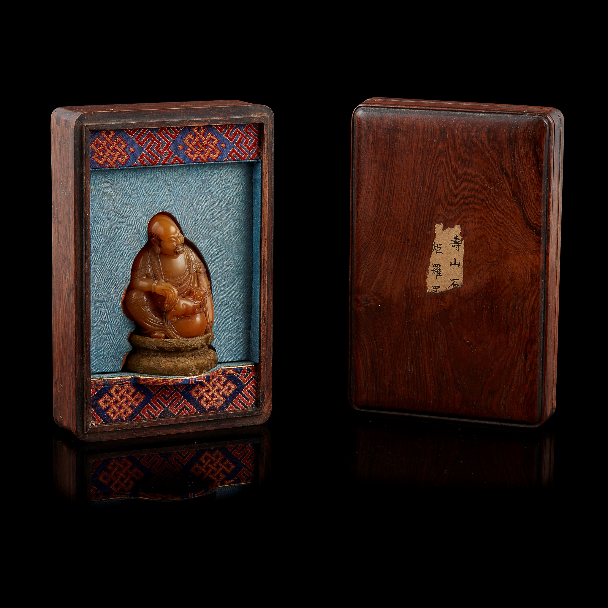 SOAPSTONE CARVING OF AN ARHAT