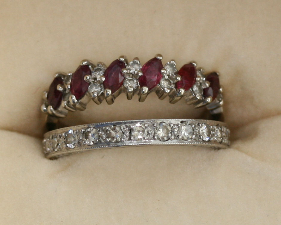 A diamond set full eternity ring