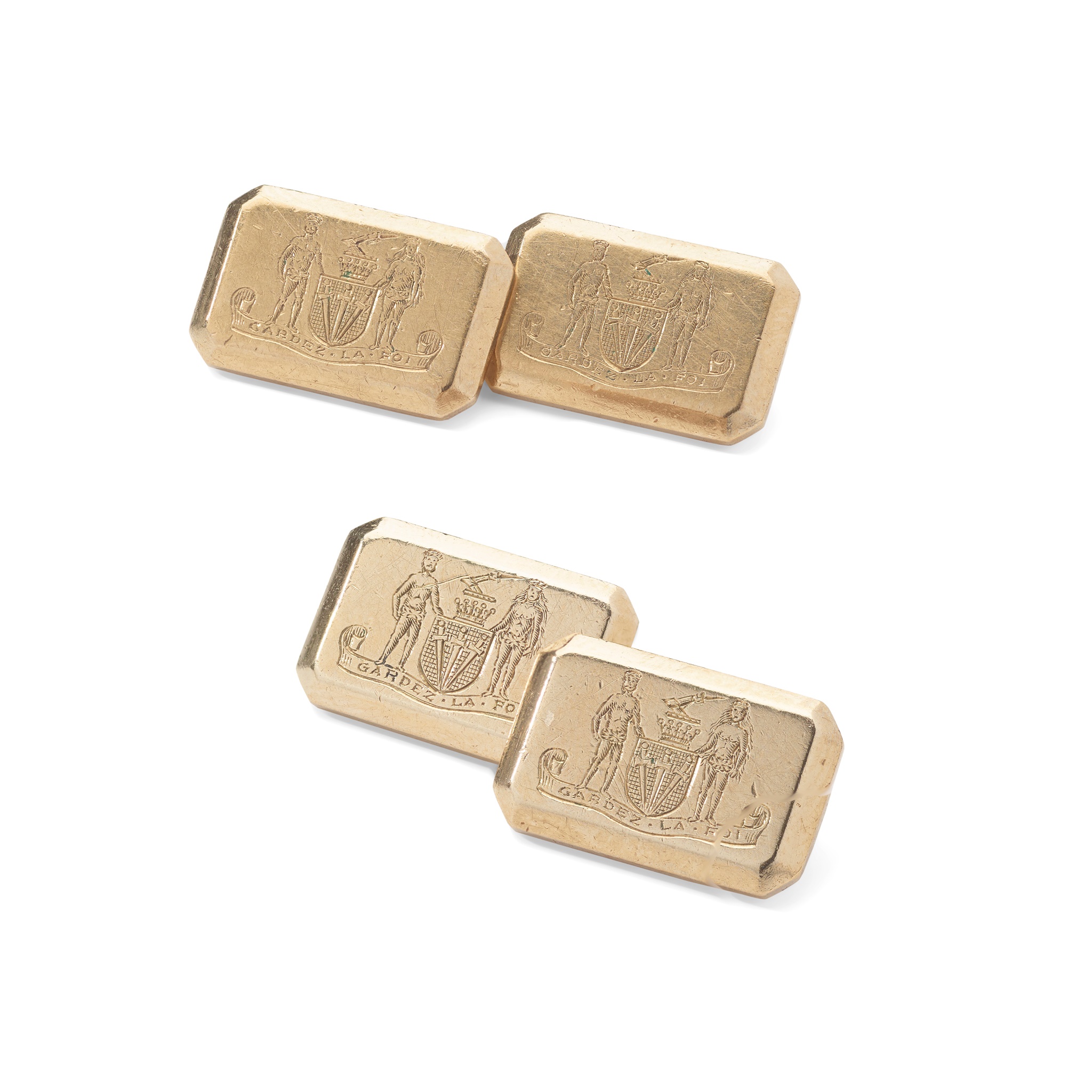 Cartier: A pair of early 20th century cufflinks