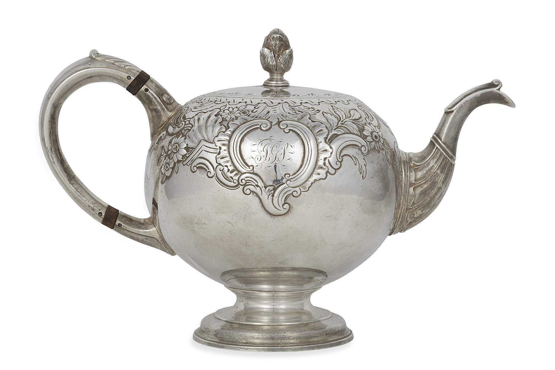 A Scottish George III bullet teapot