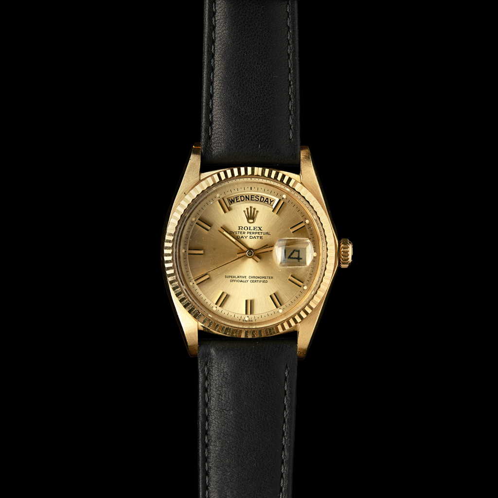 ROLEX - A gentleman's 18ct gold cased wrist watch