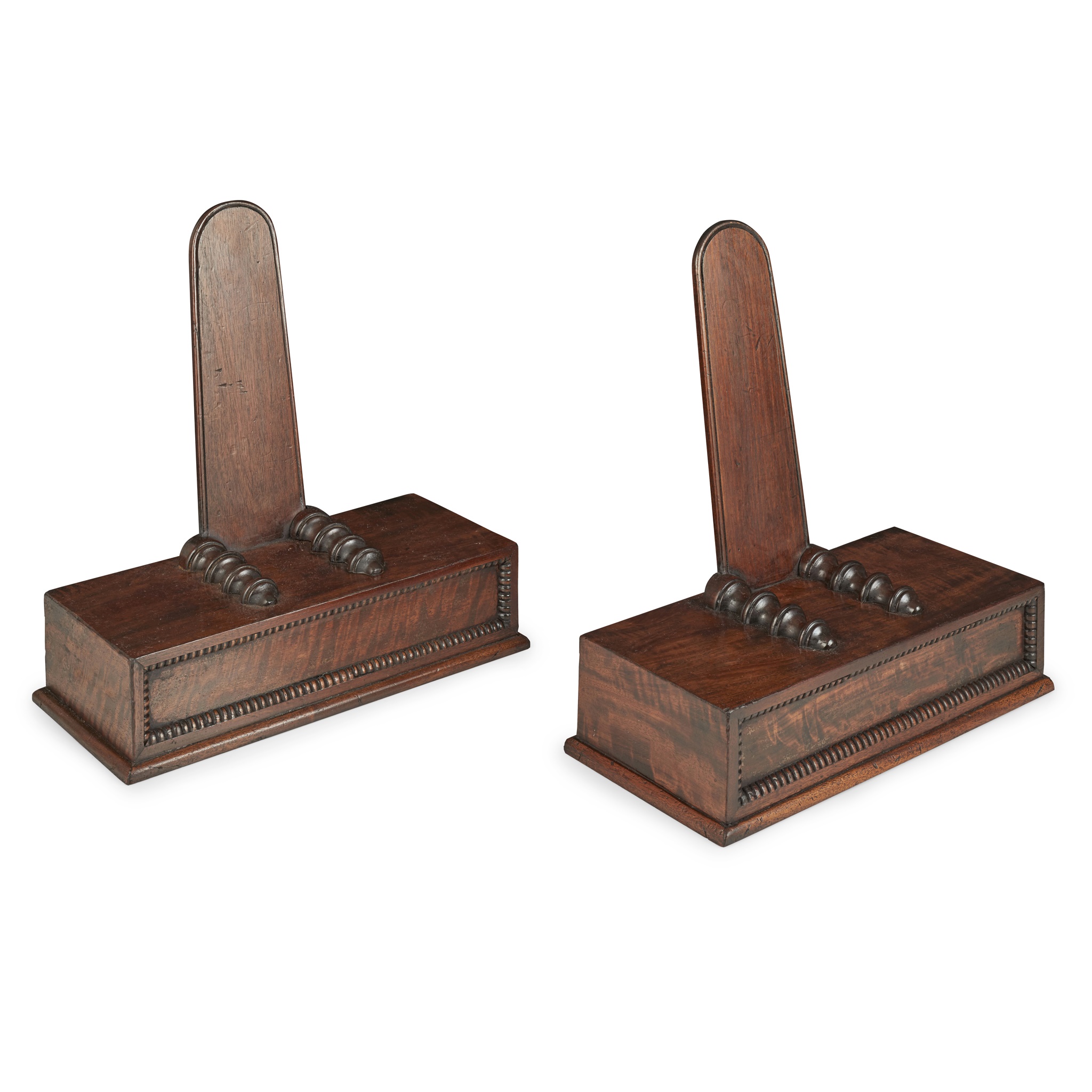PAIR OF REGENCY MAHOGANY SALVER STANDS, ATTRIBUTED TO GILLOWS