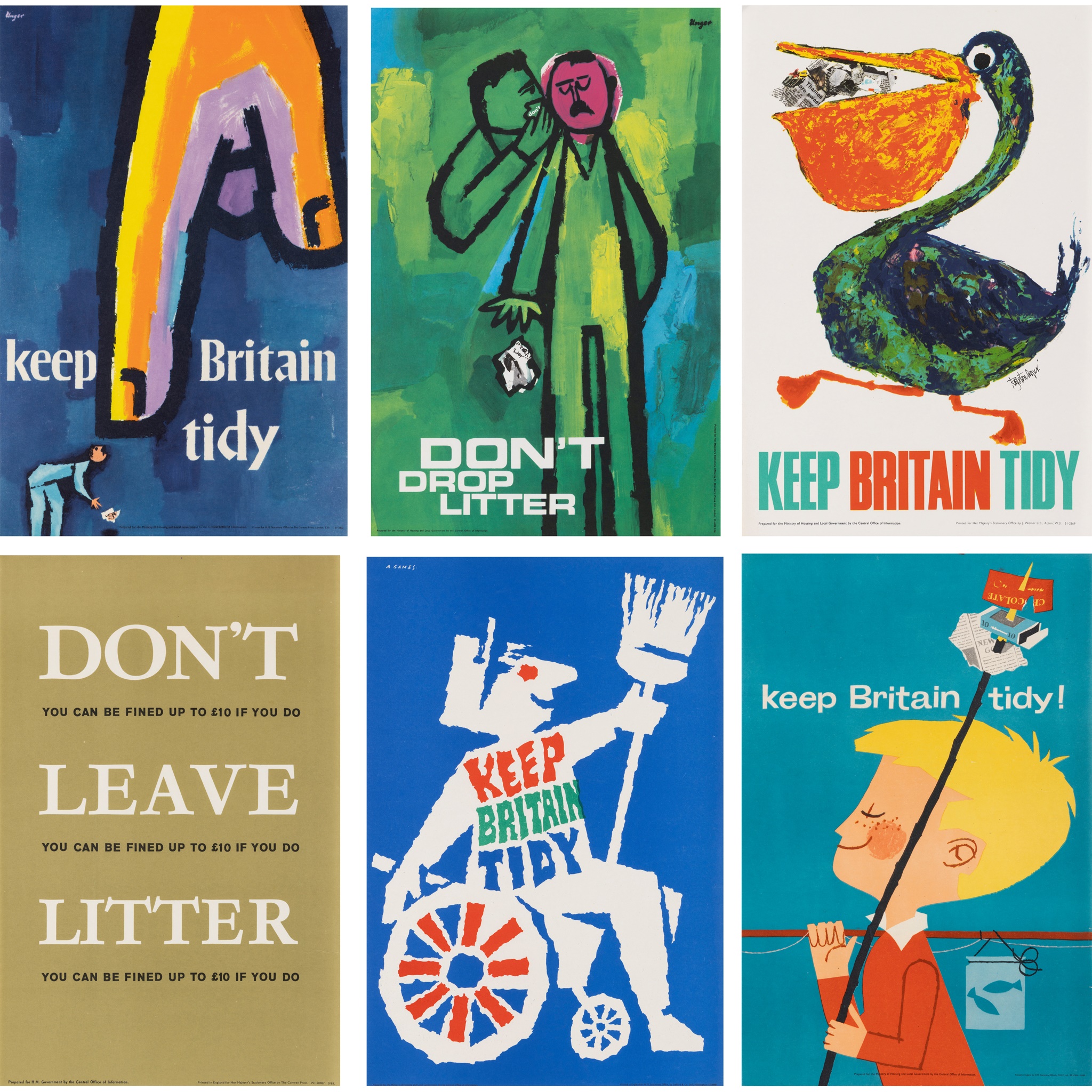 Abram Games (1914-1996), Royston Cooper (1931 - 1985), Hans Unger (1915-75) and others