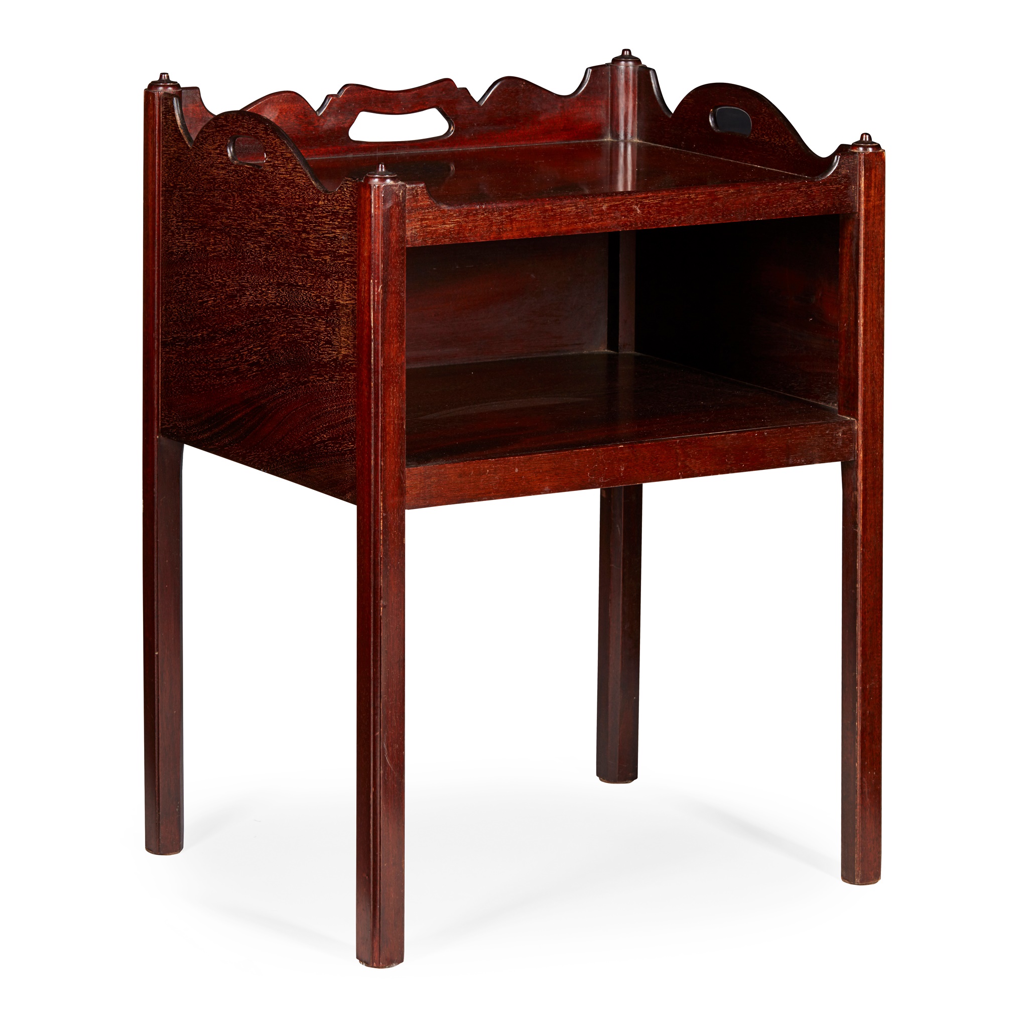 GEORGIAN STYLE MAHOGANY BEDSIDE TABLE
