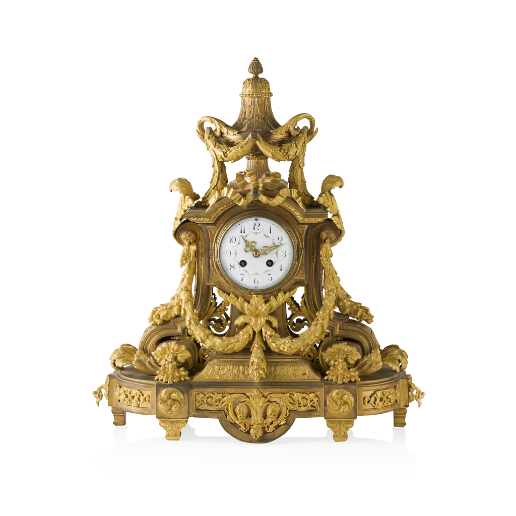 FINE FRENCH ORMOLU MANTEL CLOCK