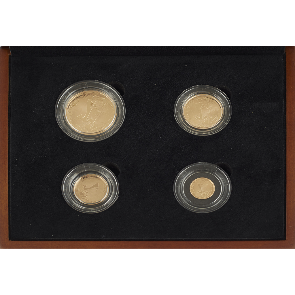 GB - A 2012 Diamond Jubilee 4-coin sovereign set