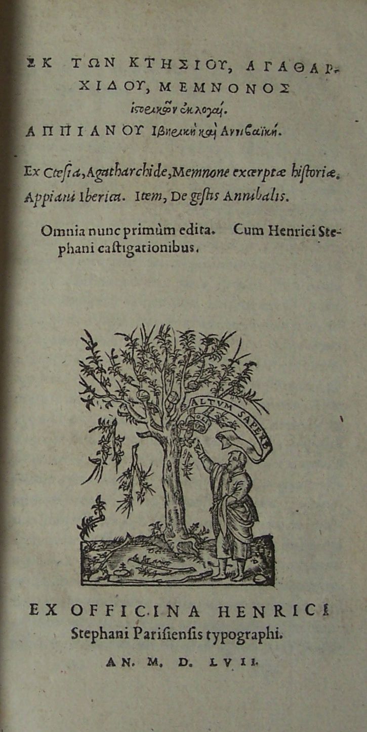 Ctesias, Memnon & Appian