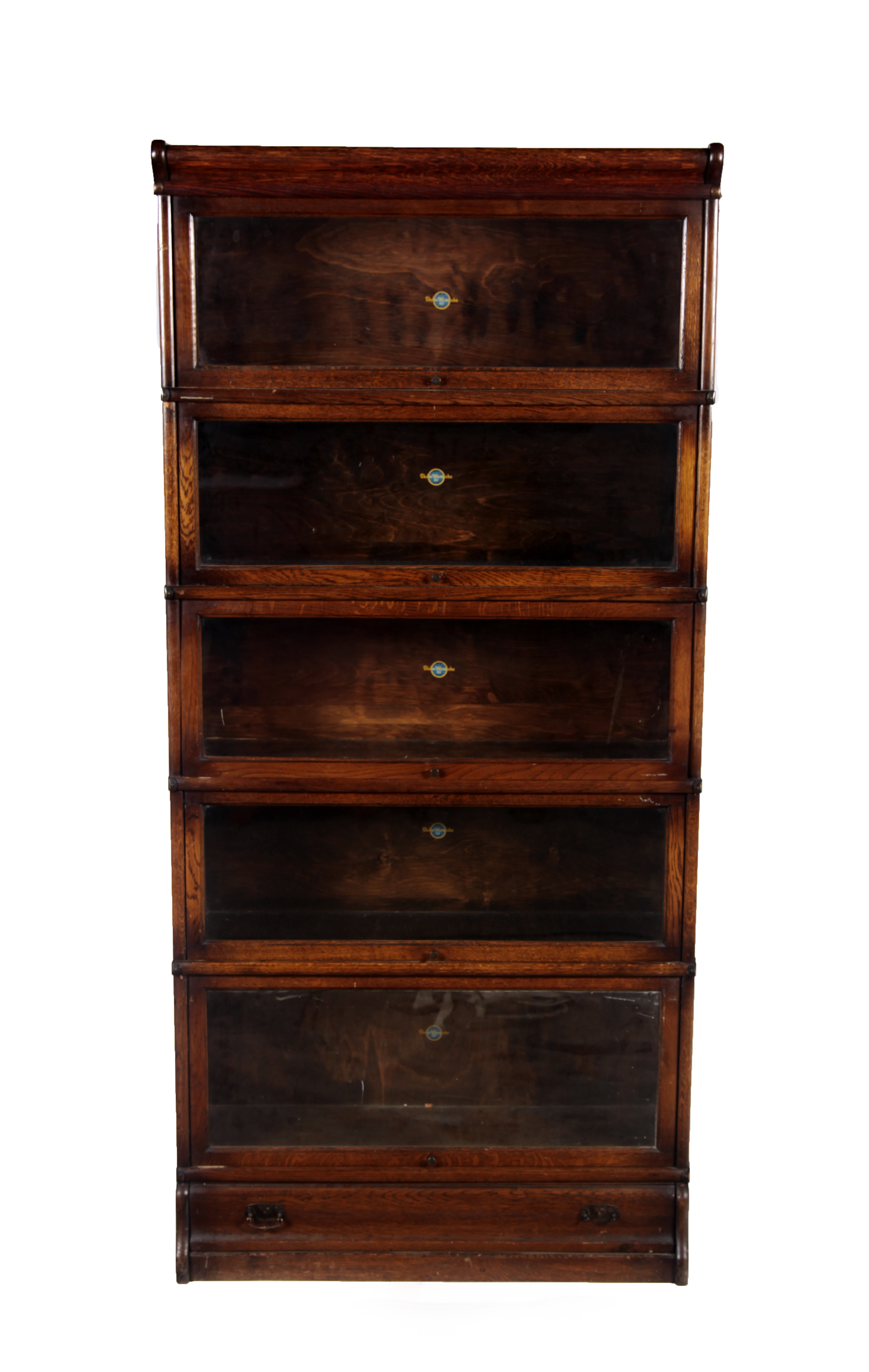 MATCHED PAIR OF GLOBE WERNICK BOOKCASES