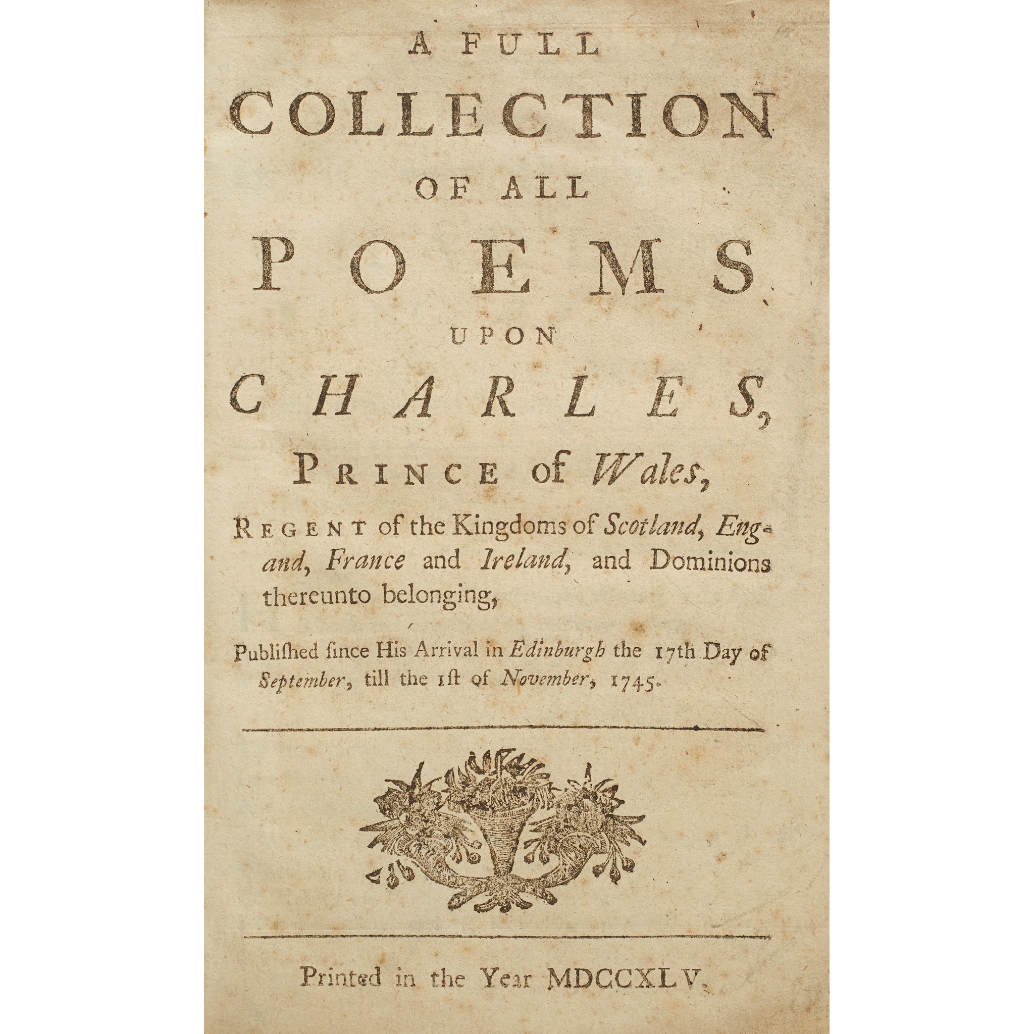 Stuart, Charles Edward - "Bonnie Prince Charlie"