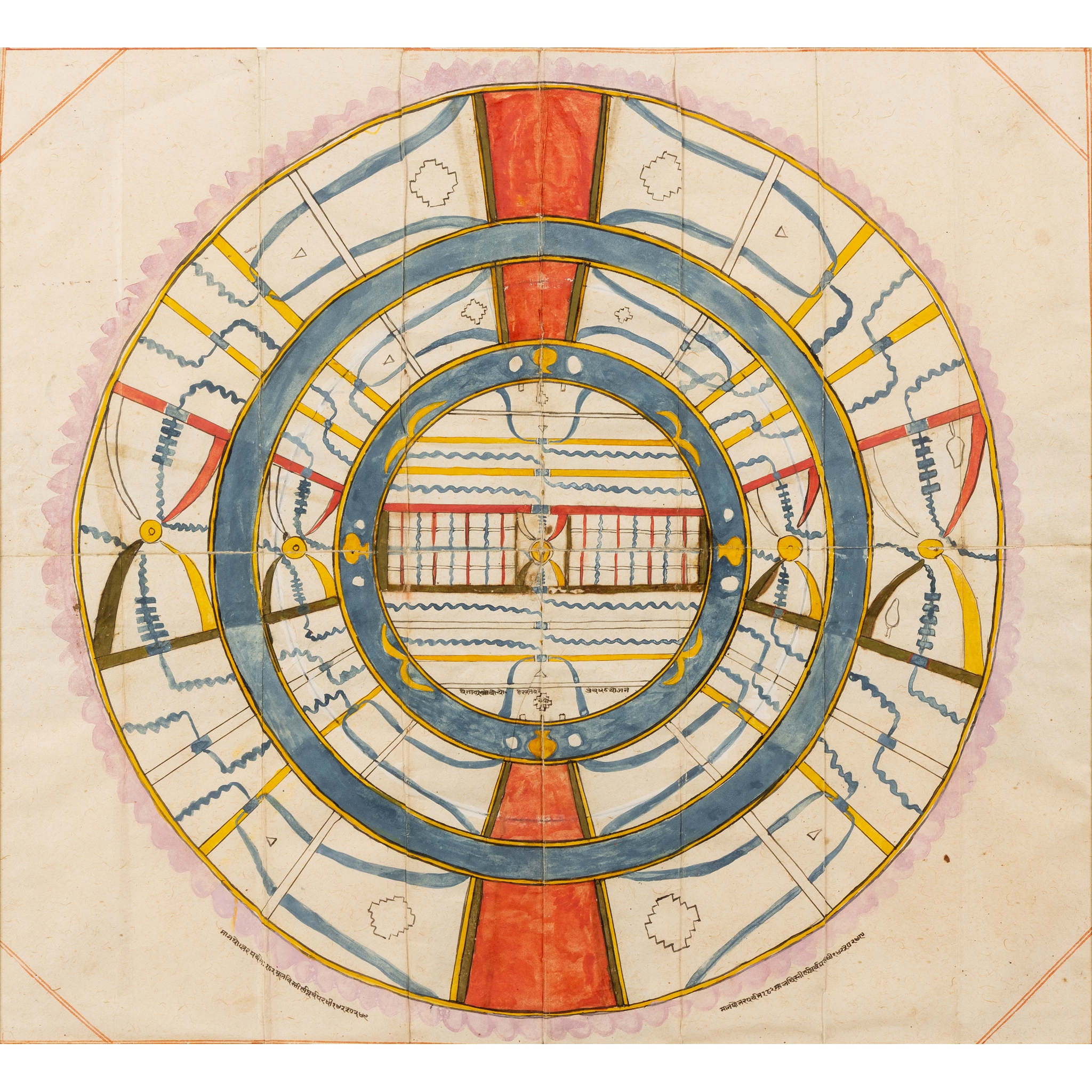 A JAIN COSMIC ILLUSTRATION OF THE ADHAIDVIPA
