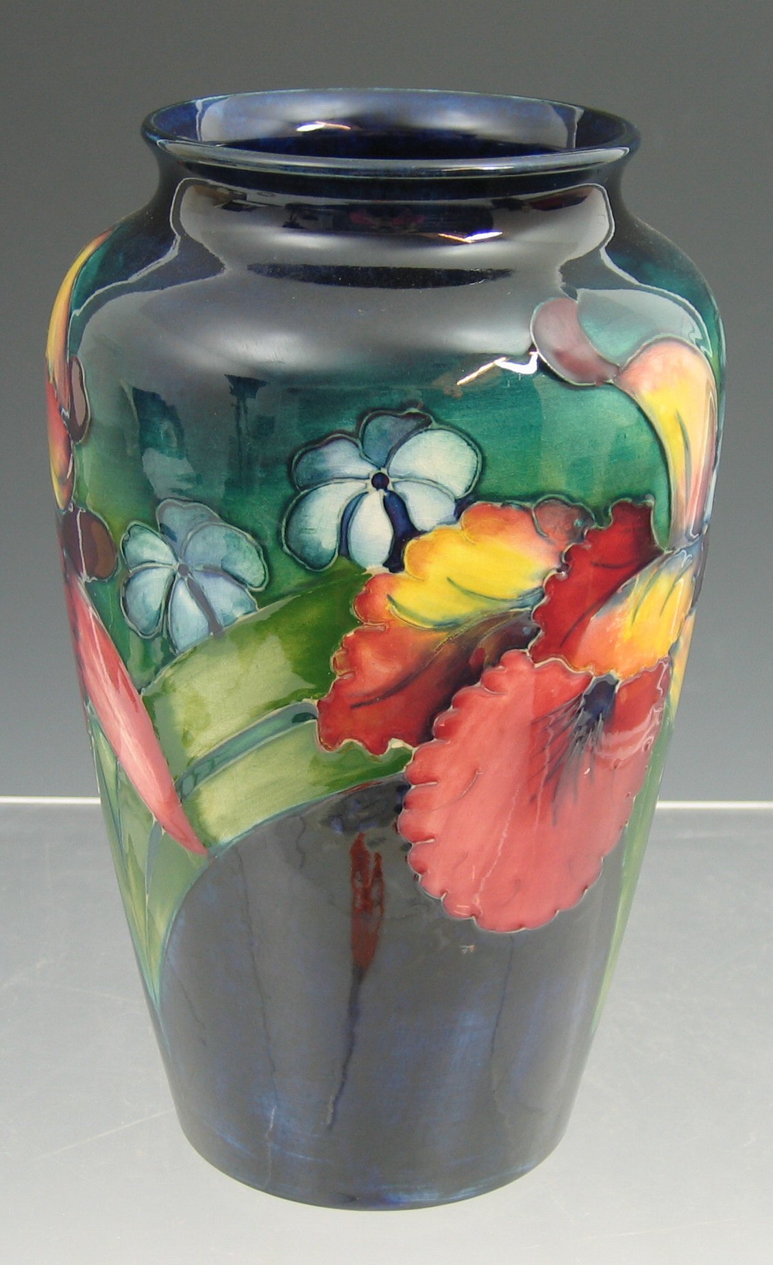 A Moorcroft shouldered tapering vase,