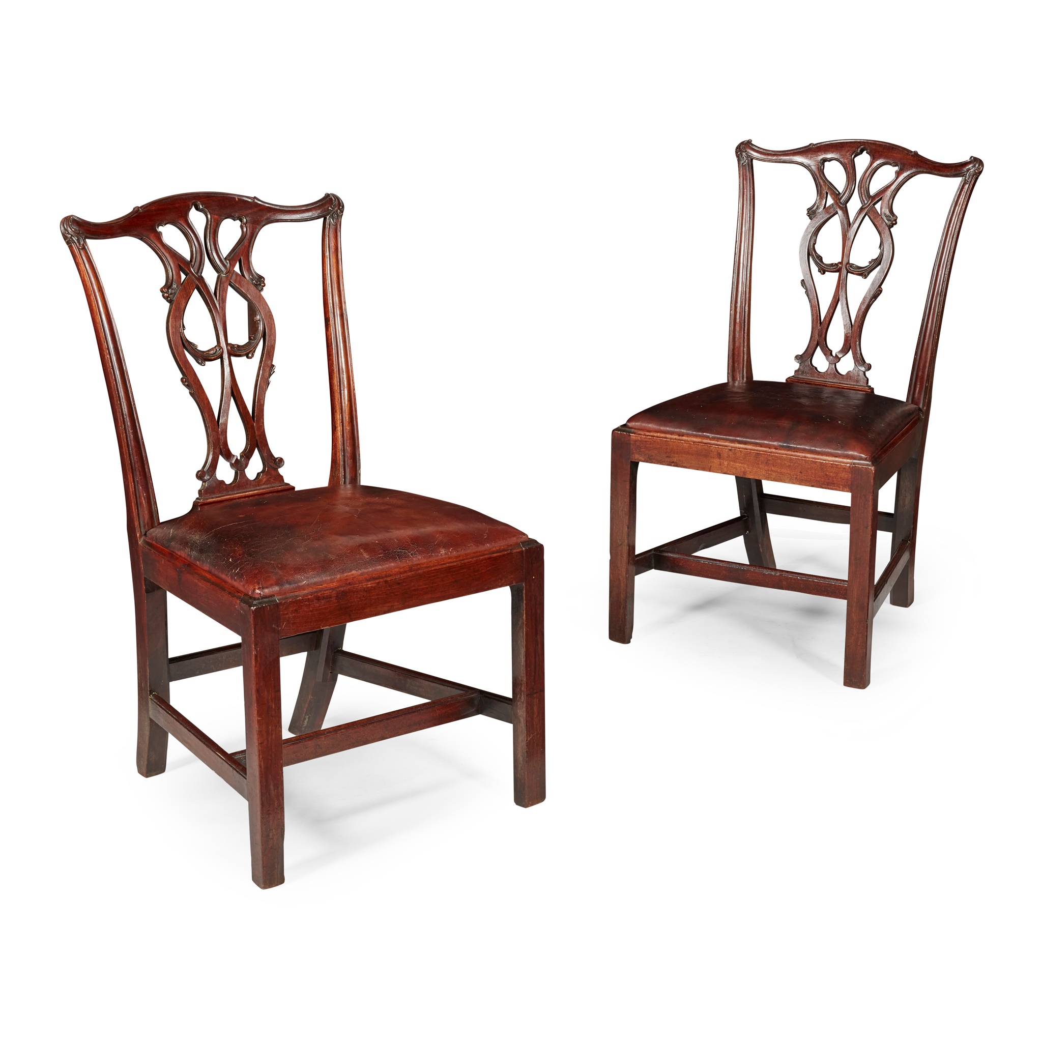 PAIR OF GEORGE III MAHOGANY SIDE CHAIRS