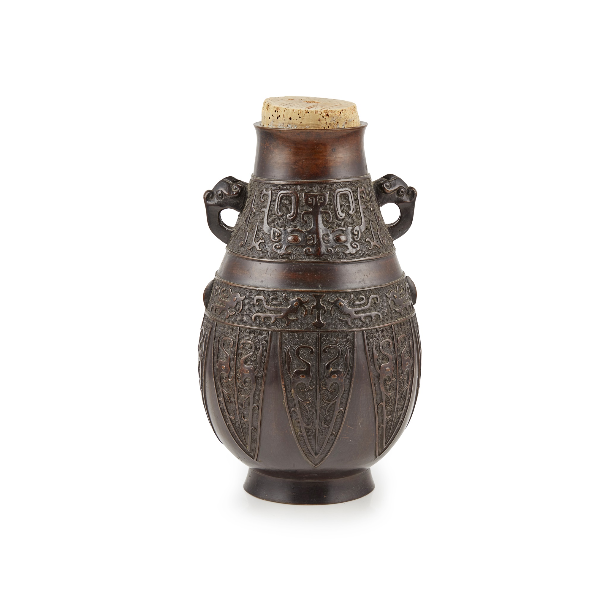BRONZE ARCHAIC STYLE VASE