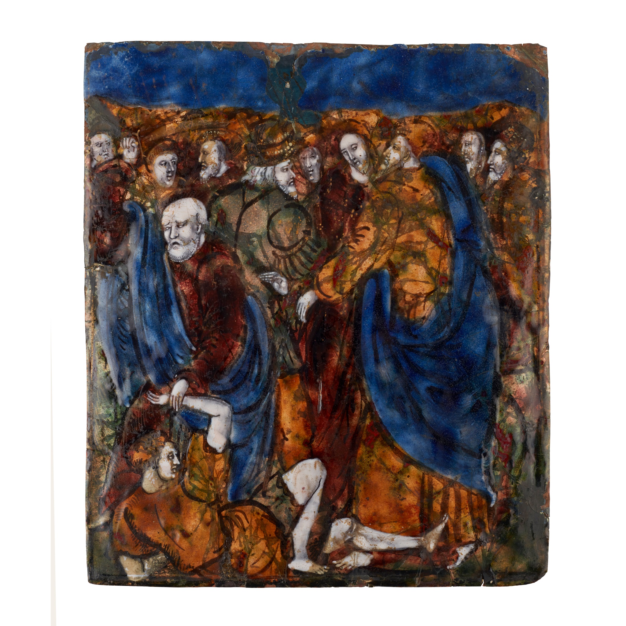 LIMOGES ENAMEL PLAQUE DEPICTING THE BETRAYAL OF CHRIST