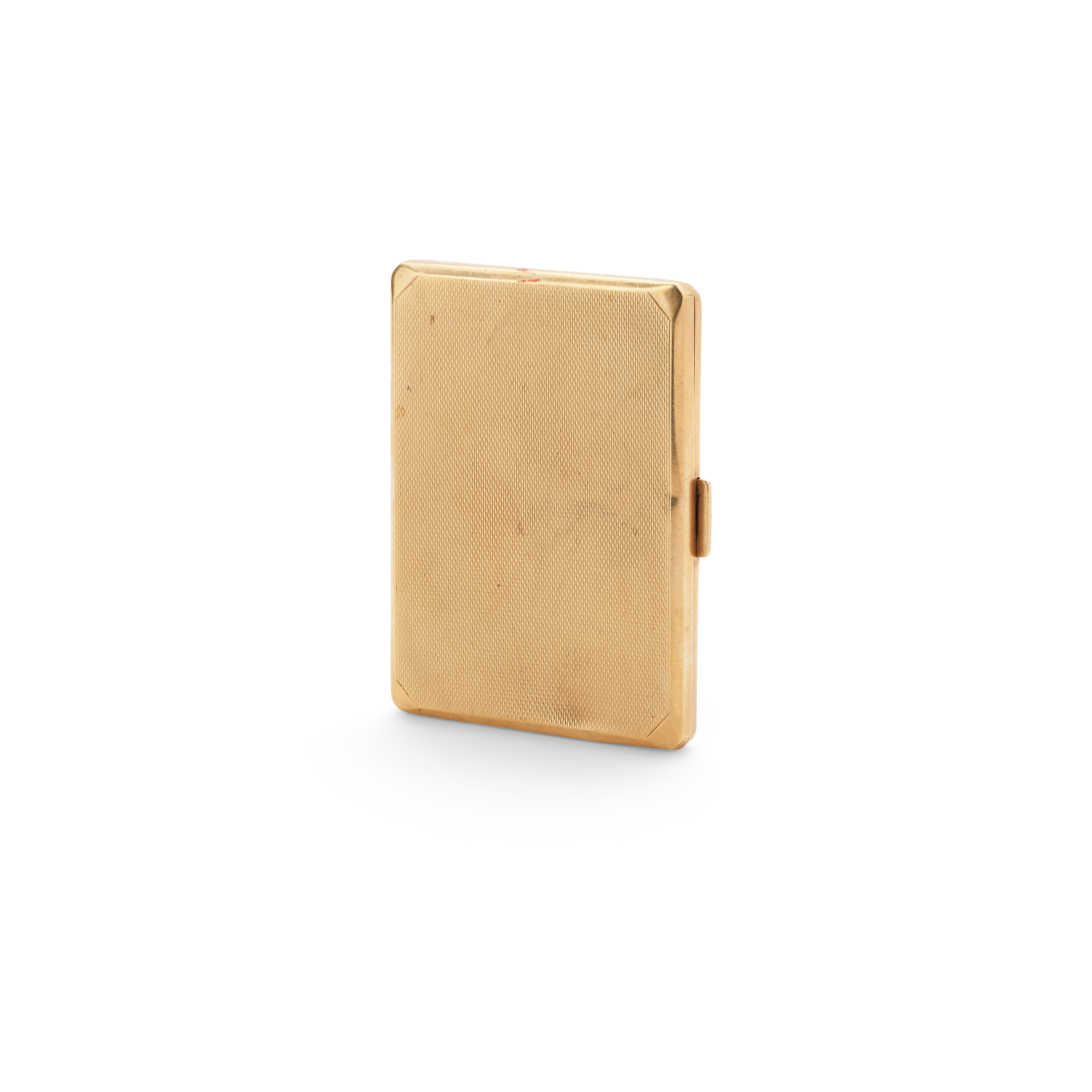 A 1930s 9CT GOLD CIGARETTE CASE