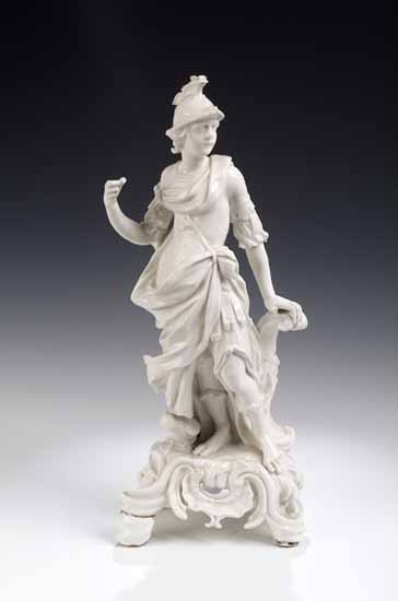 A Bow figure of Minerva