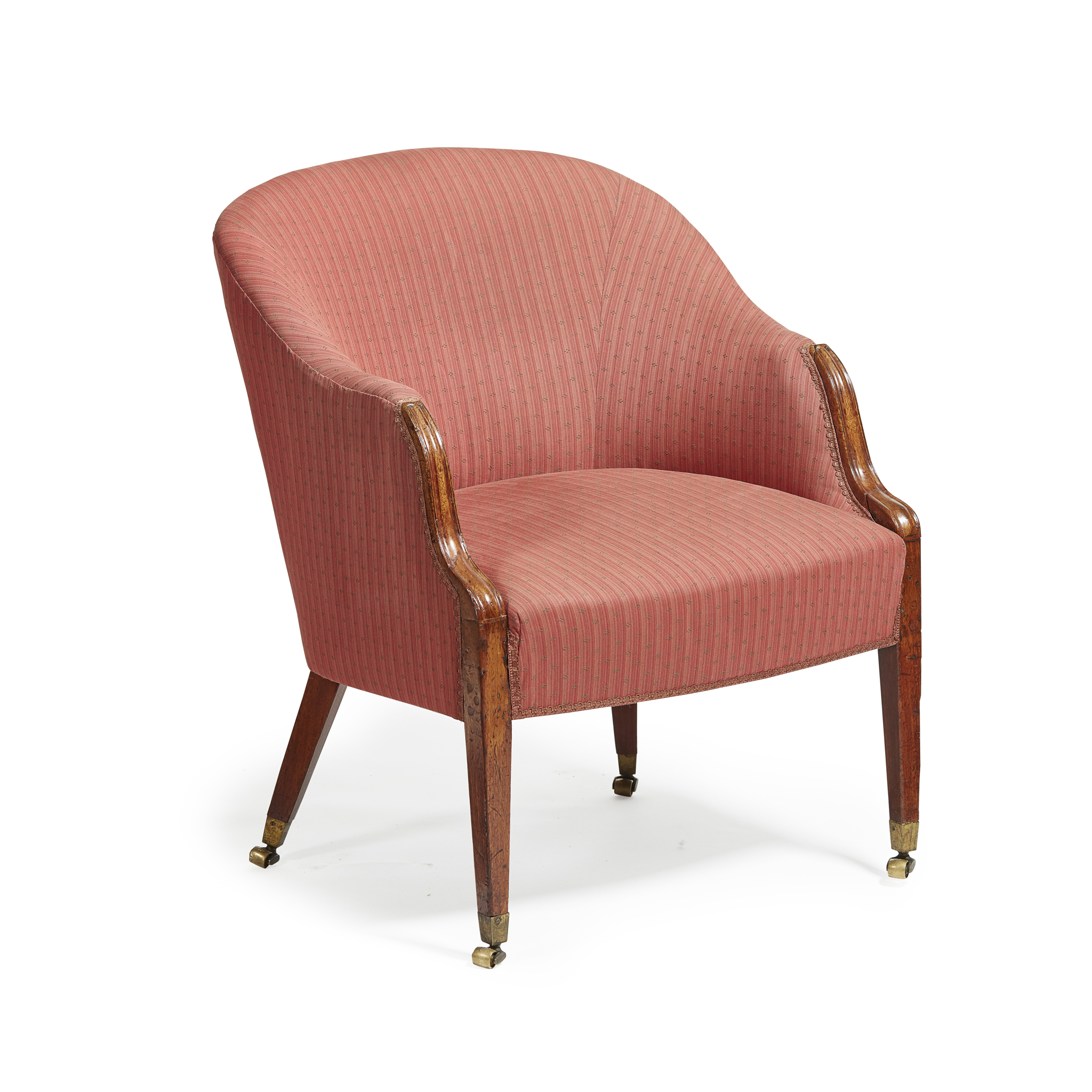 REGENCY MAHOGANY FRAMED BERGÈRE