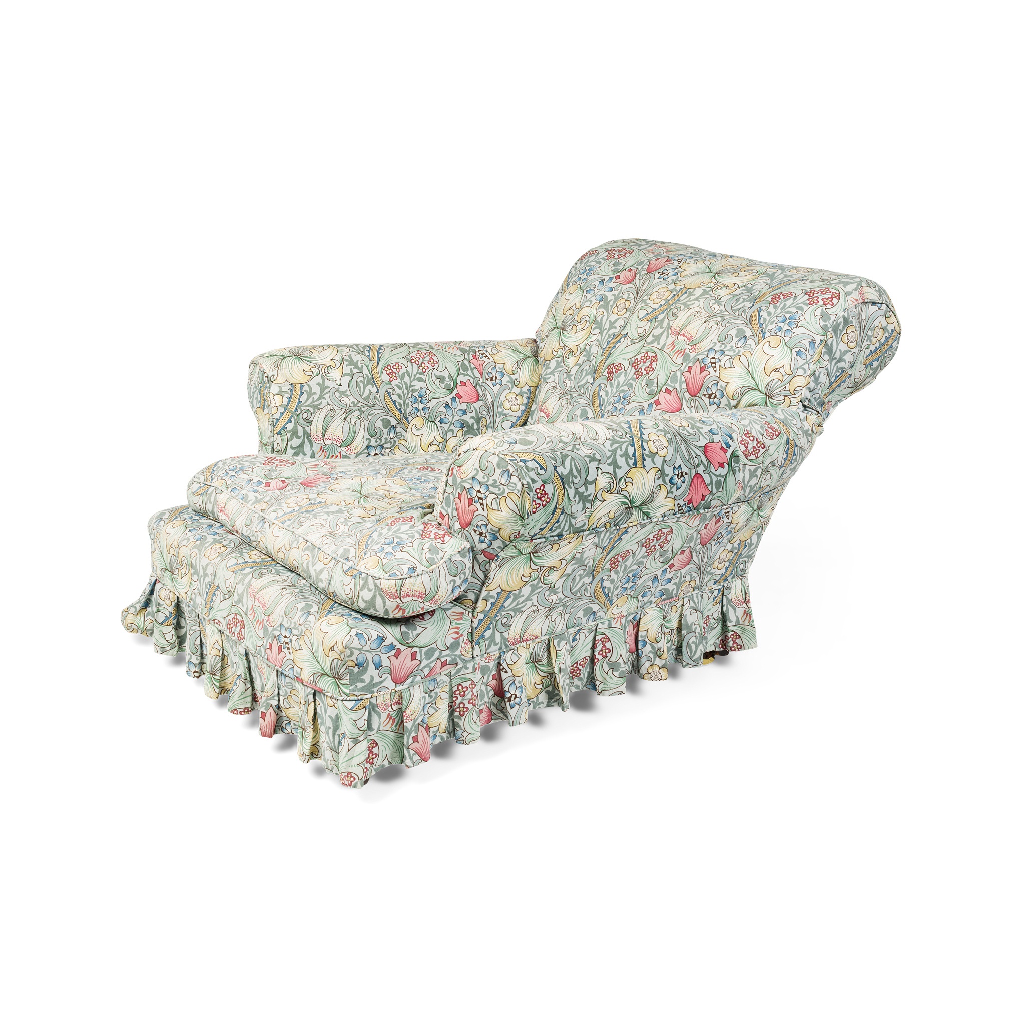 EDWARDIAN UPHOLSTERED EASY CHAIR