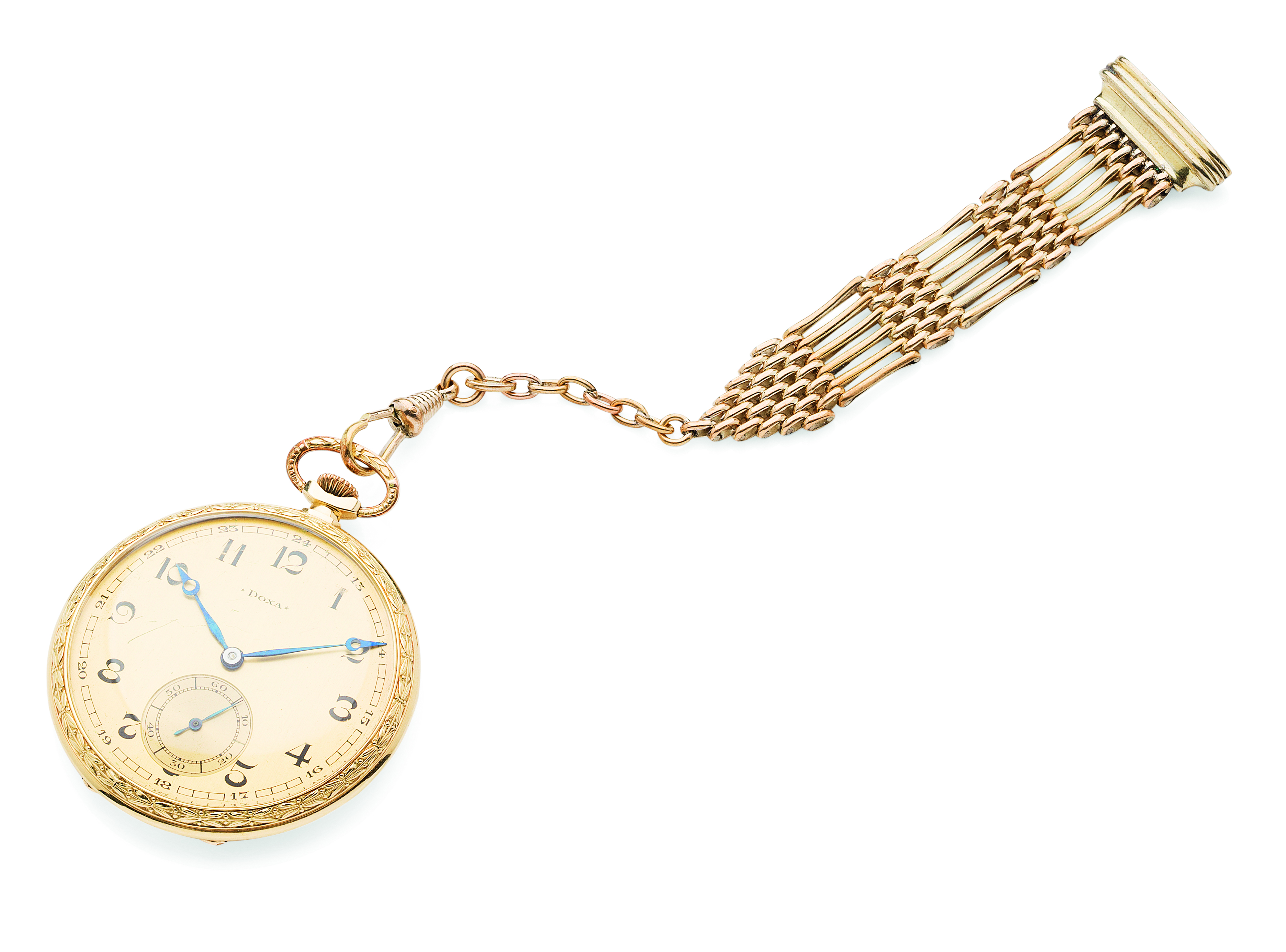 DOXA - An 18ct gold cased pocket watch