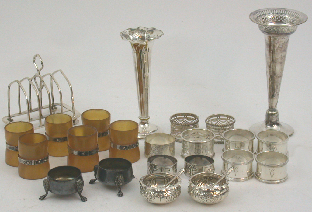 A pair of late Victorian circular salts,