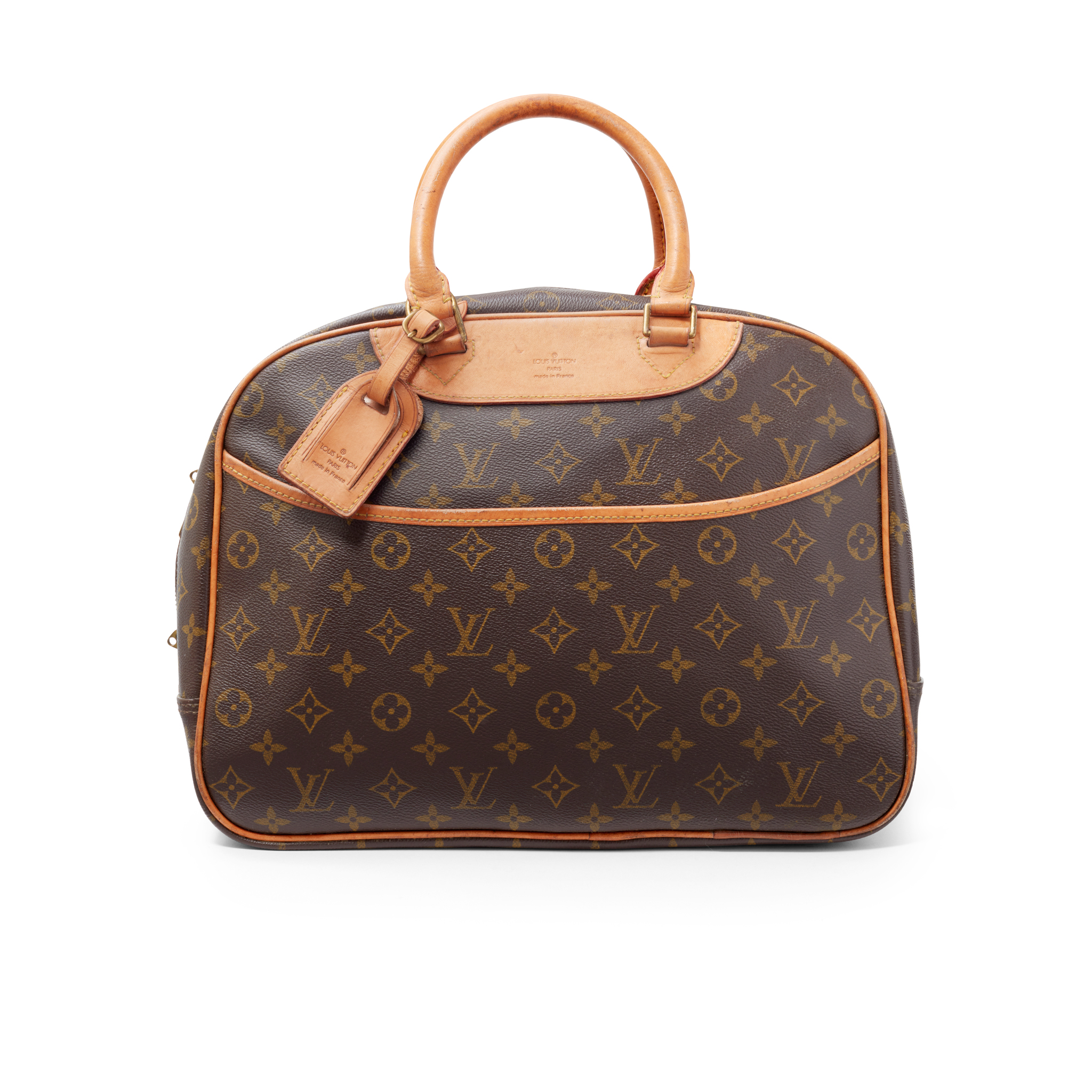 Louis Vuitton: A Monogram Canvas and Natural Leather Deauville Bag