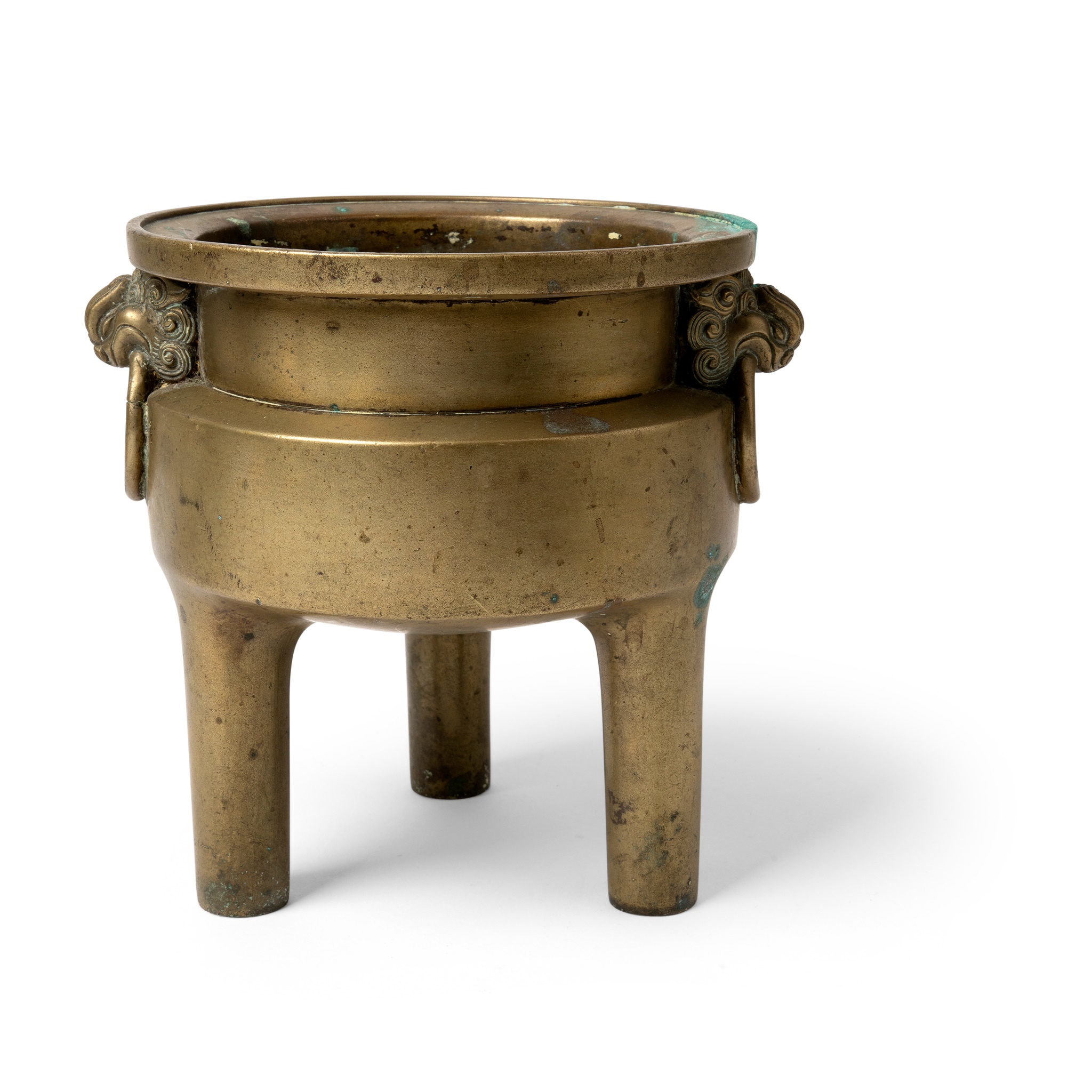 BRONZE INCENSE BURNER OF DING FORM