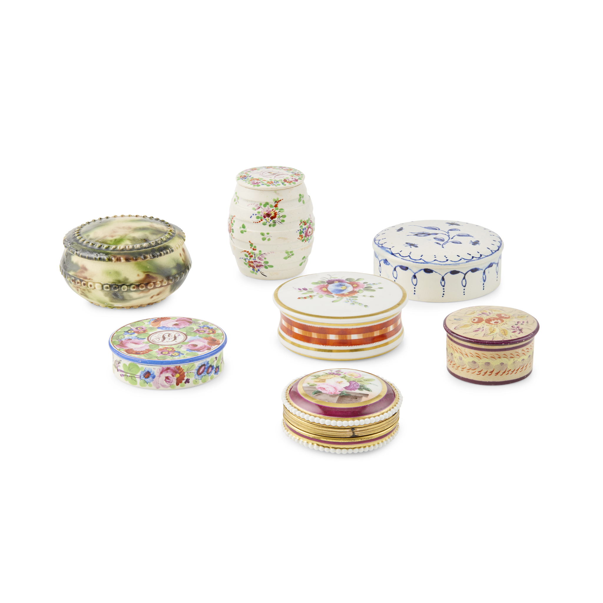 COLLECTION OF VARIOUS SCREW COVER BOXES