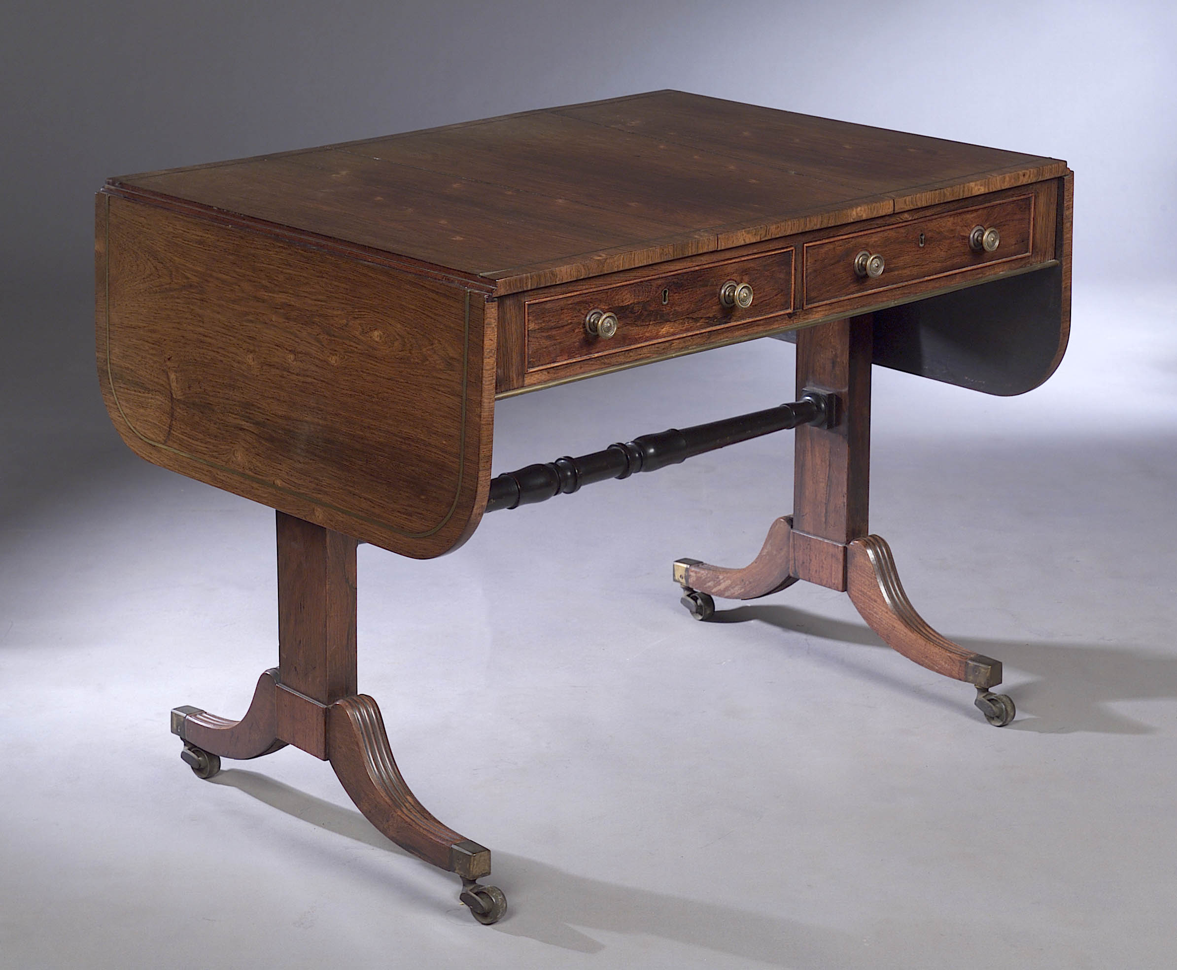 A Regency rosewood sofa table