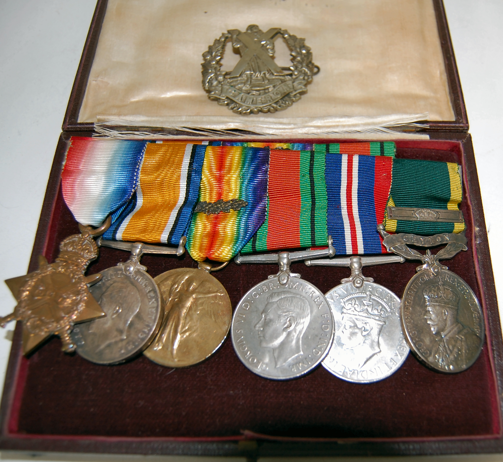 A WW1 and later medal group