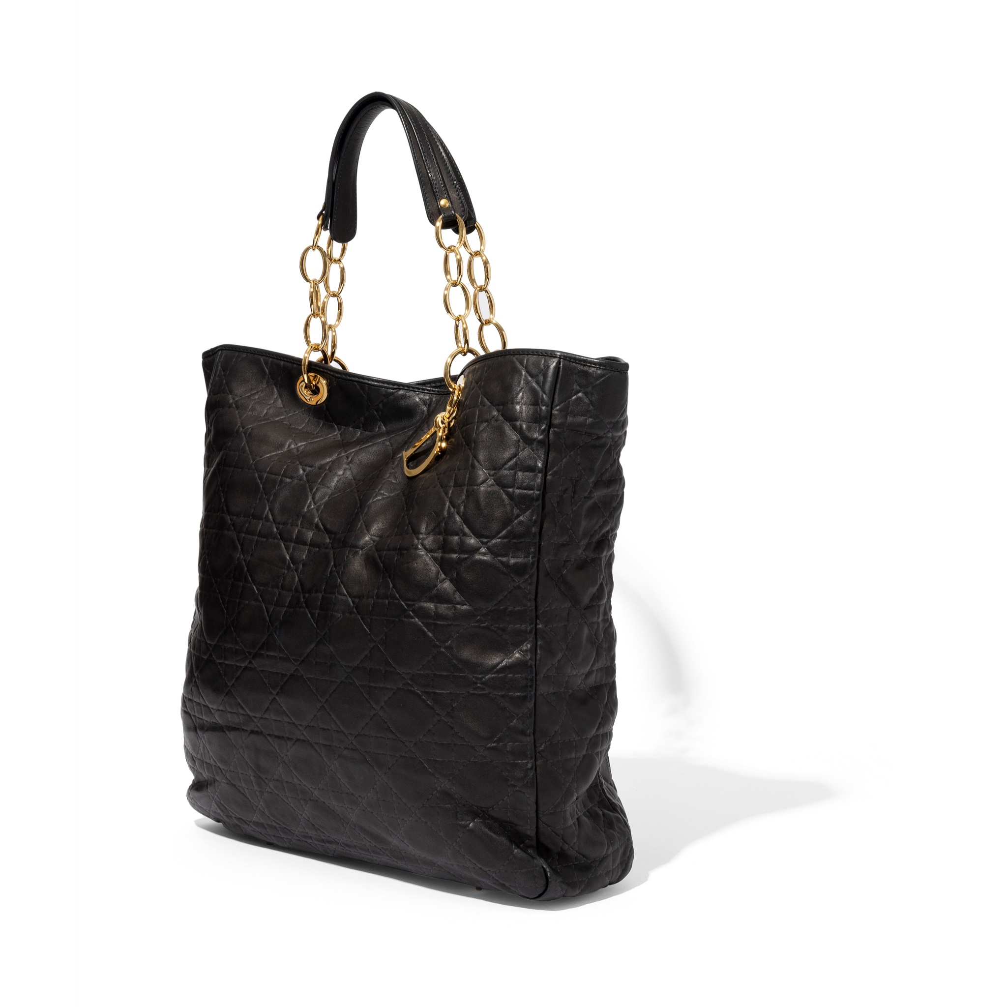 Dior: A black Cannage Lady Shopper