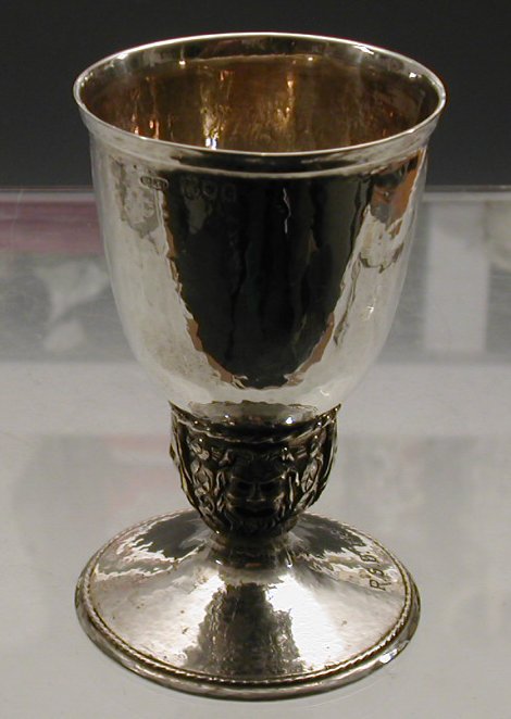 A silver goblet by Omar Ramsden and Alwyn Carr
